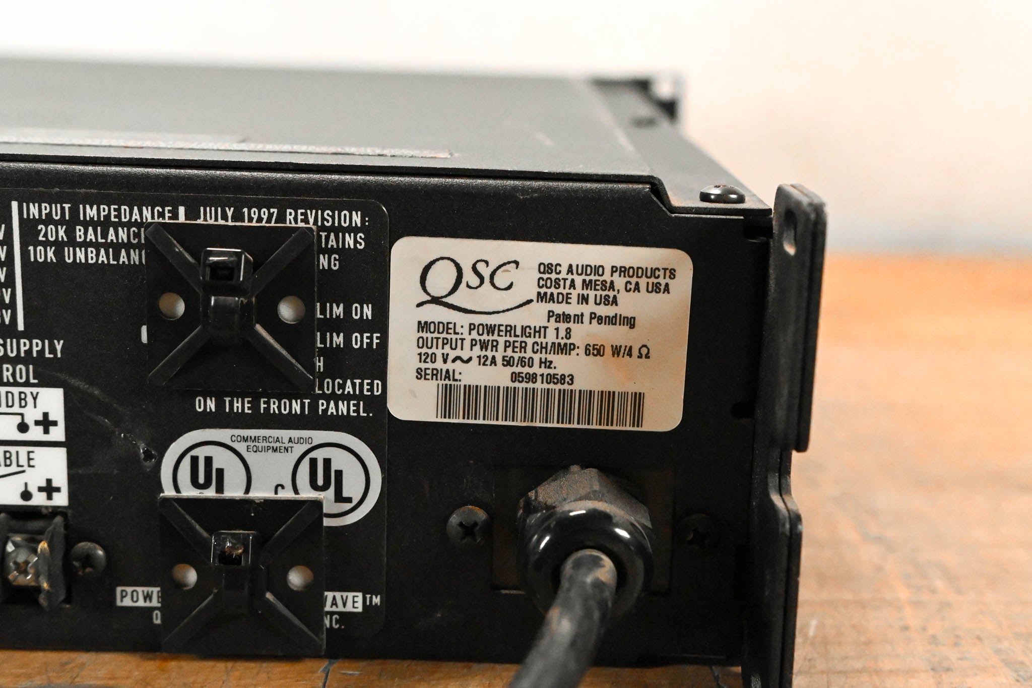 QSC PowerLight 1.8 2-Channel Power Amplifier