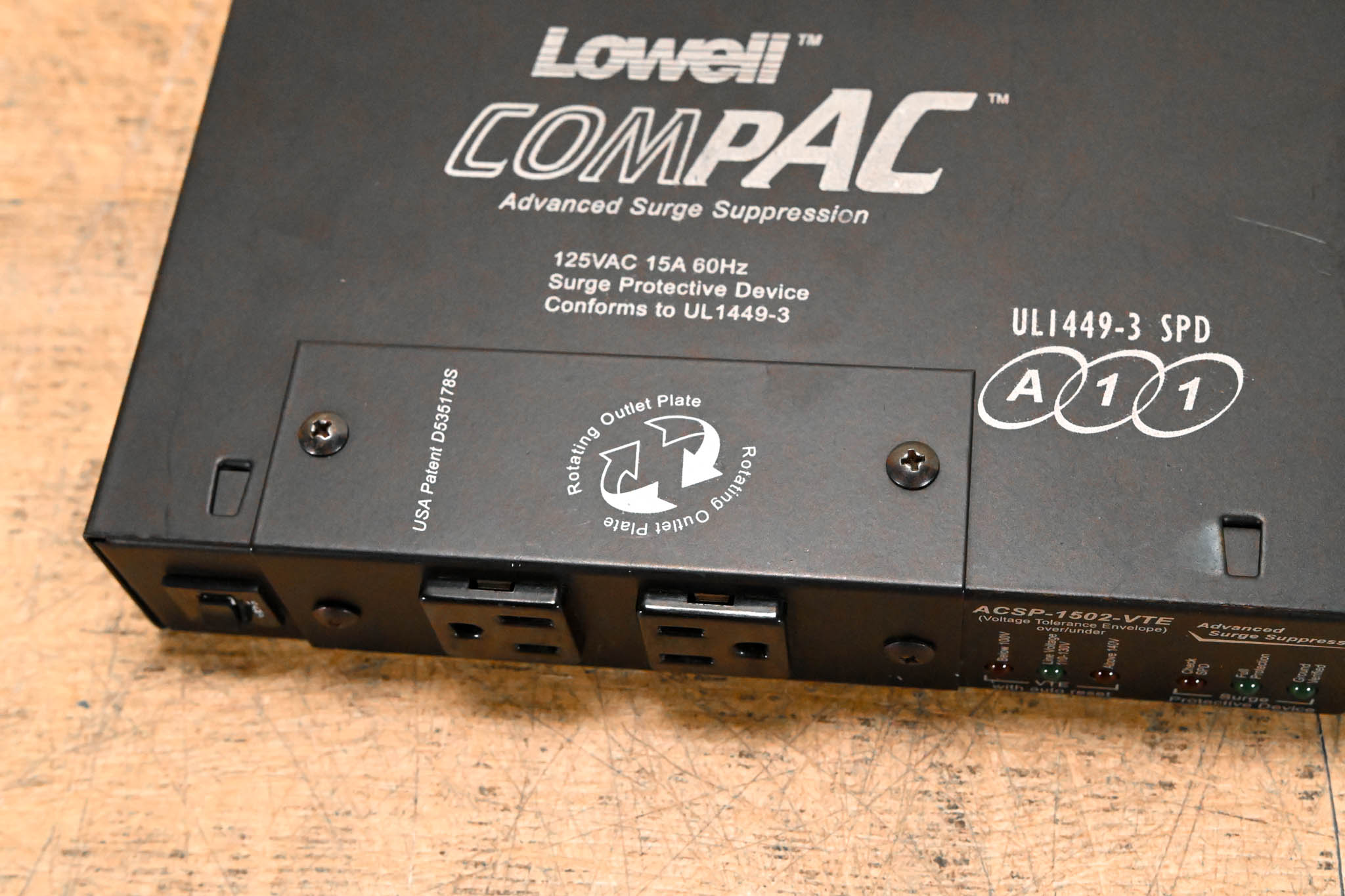 Lowell ACSP-1502-RPC Advanced Multi-Stage Surge Suppressor