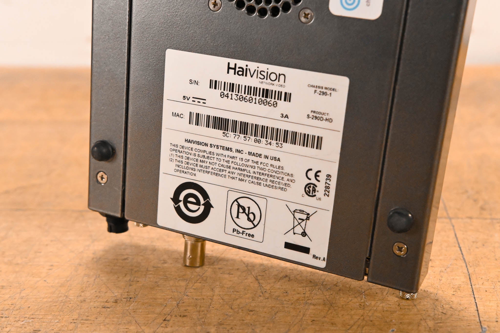 HaiVision S-290D-HD Makito Decoder Appliance (NO POWER SUPPLY)