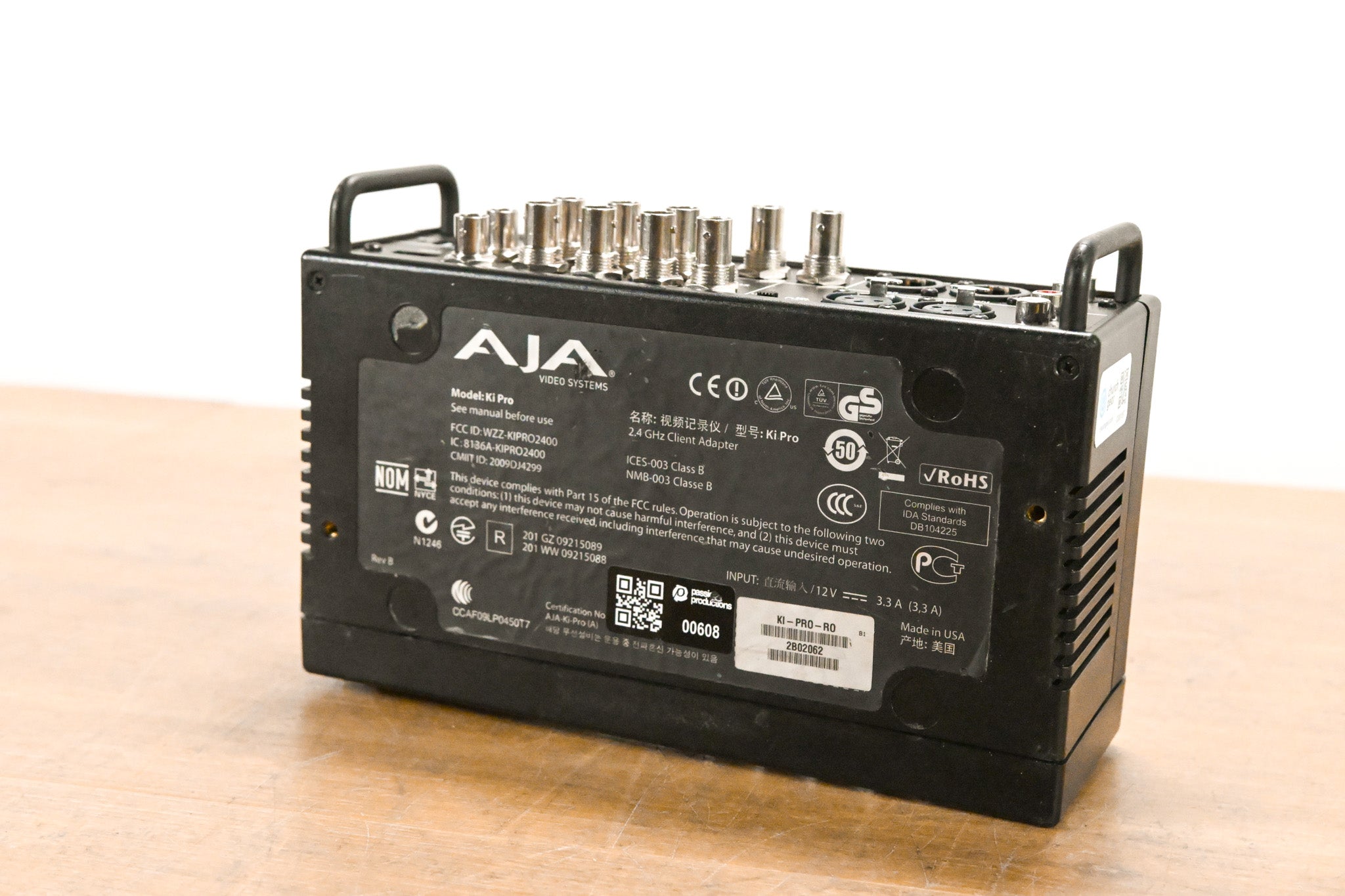 AJA Ki Pro File-Based HD/SD Video Recorder and Player (NO POWER SUPPLY)