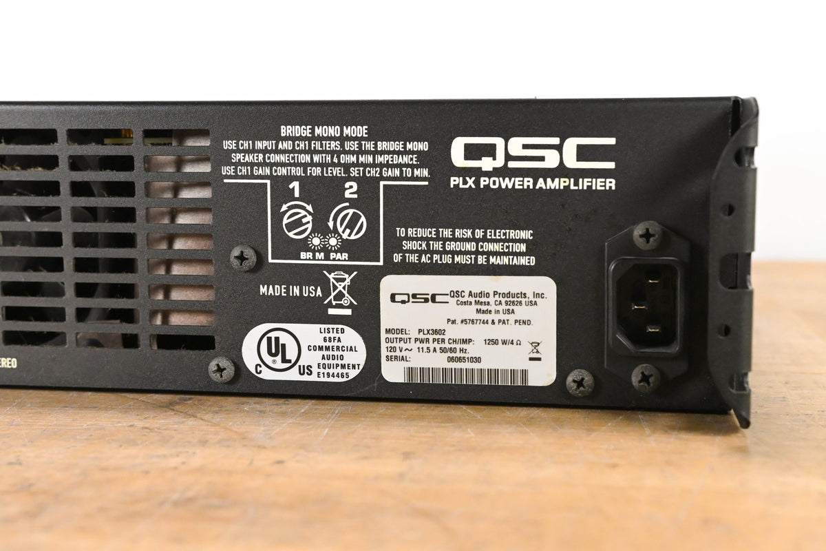 QSC PLX3602 2-Channel Power Amplifier