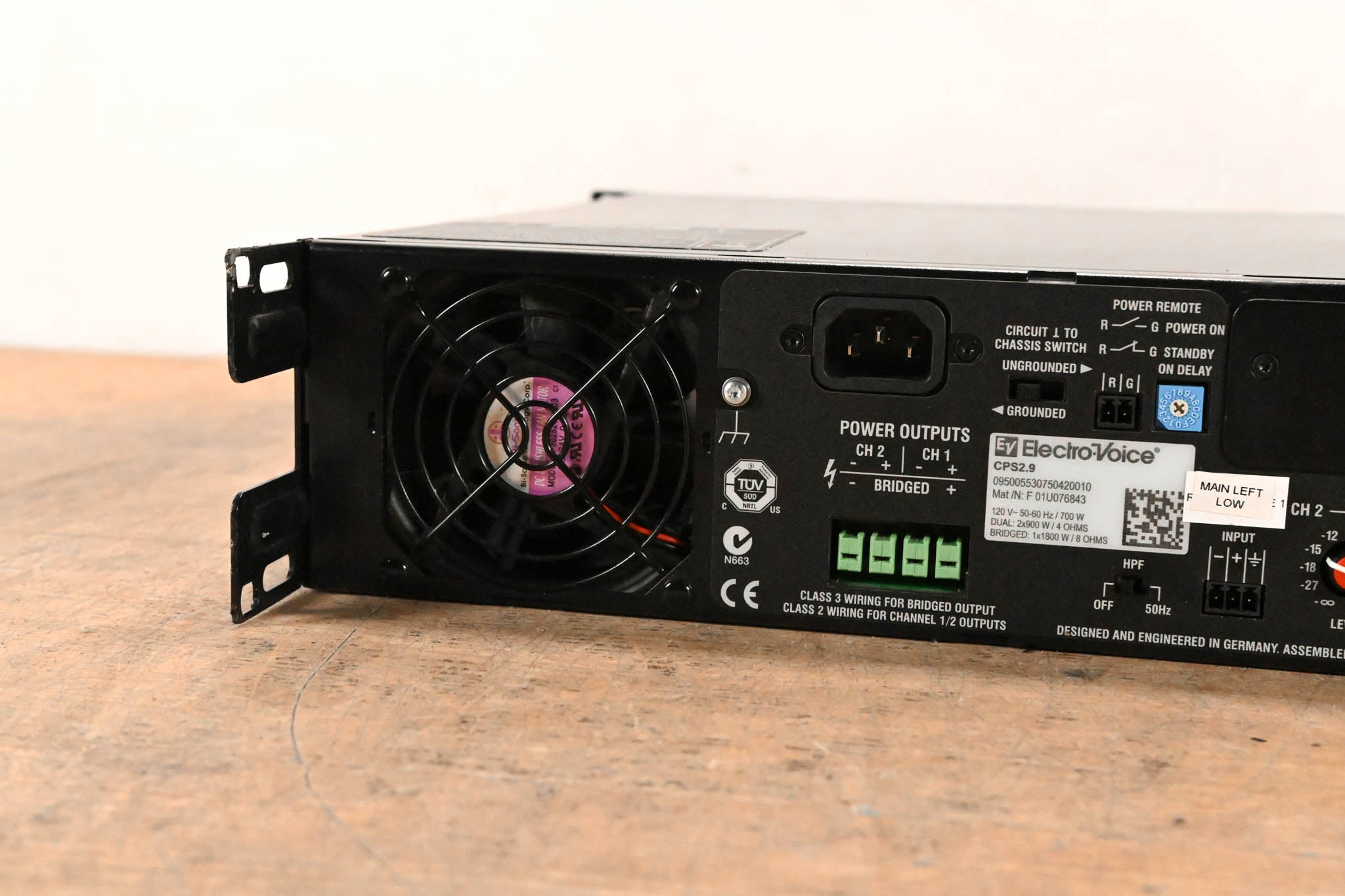 Electro-Voice (EV) CPS2.9 2-Channel Power Amplifier