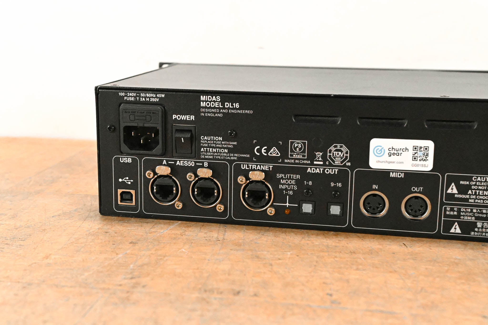 Midas DL16 16-Input, 8-Output Stage Box