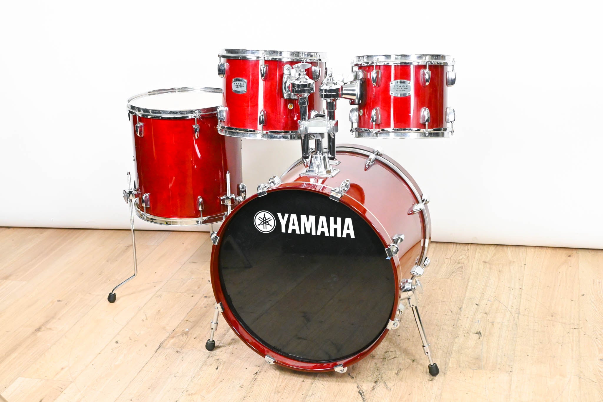 Yamaha Stage Custom Birch 4-piece Shell Pack - Cranberry Red