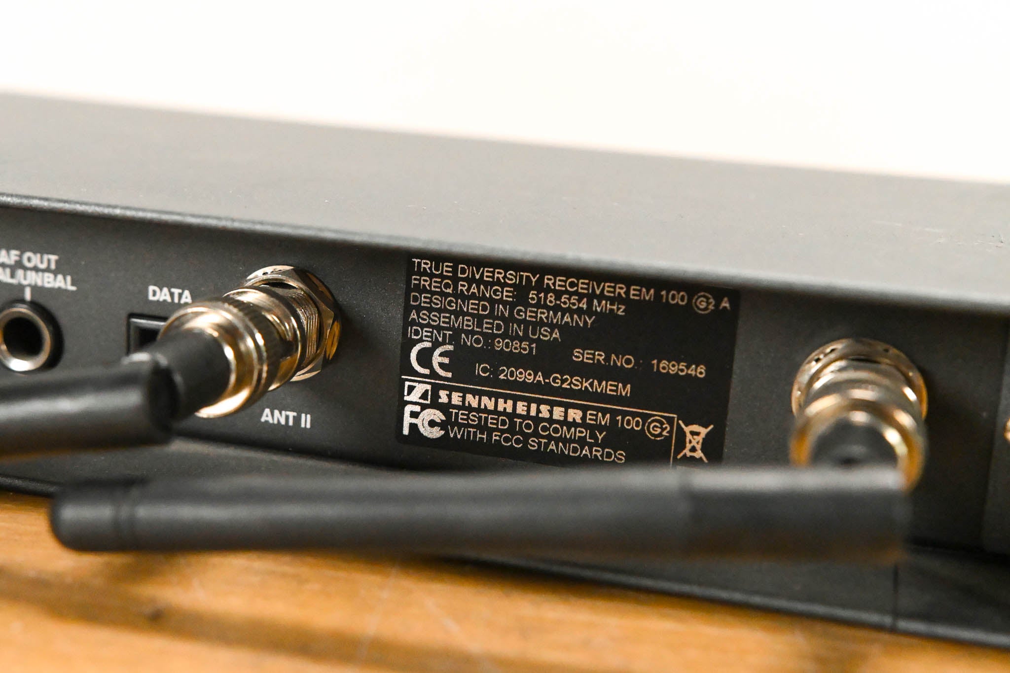 Sennheiser EM 100 G2 Wireless Receiver - 518-554 MHz (NO POWER SUPPLY)