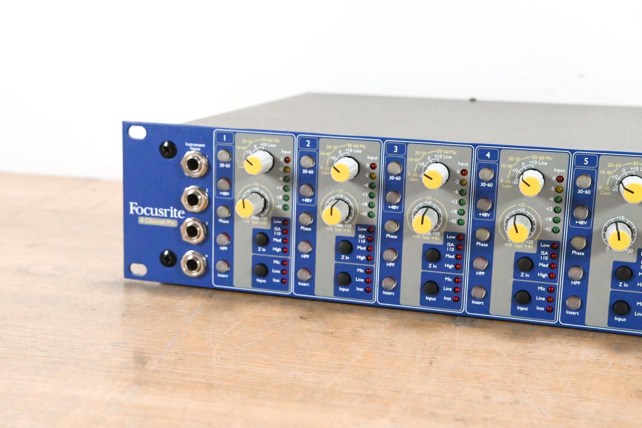 Focusrite ISA828 8-Channel Microphone Preamp w/ Optional Digital Card