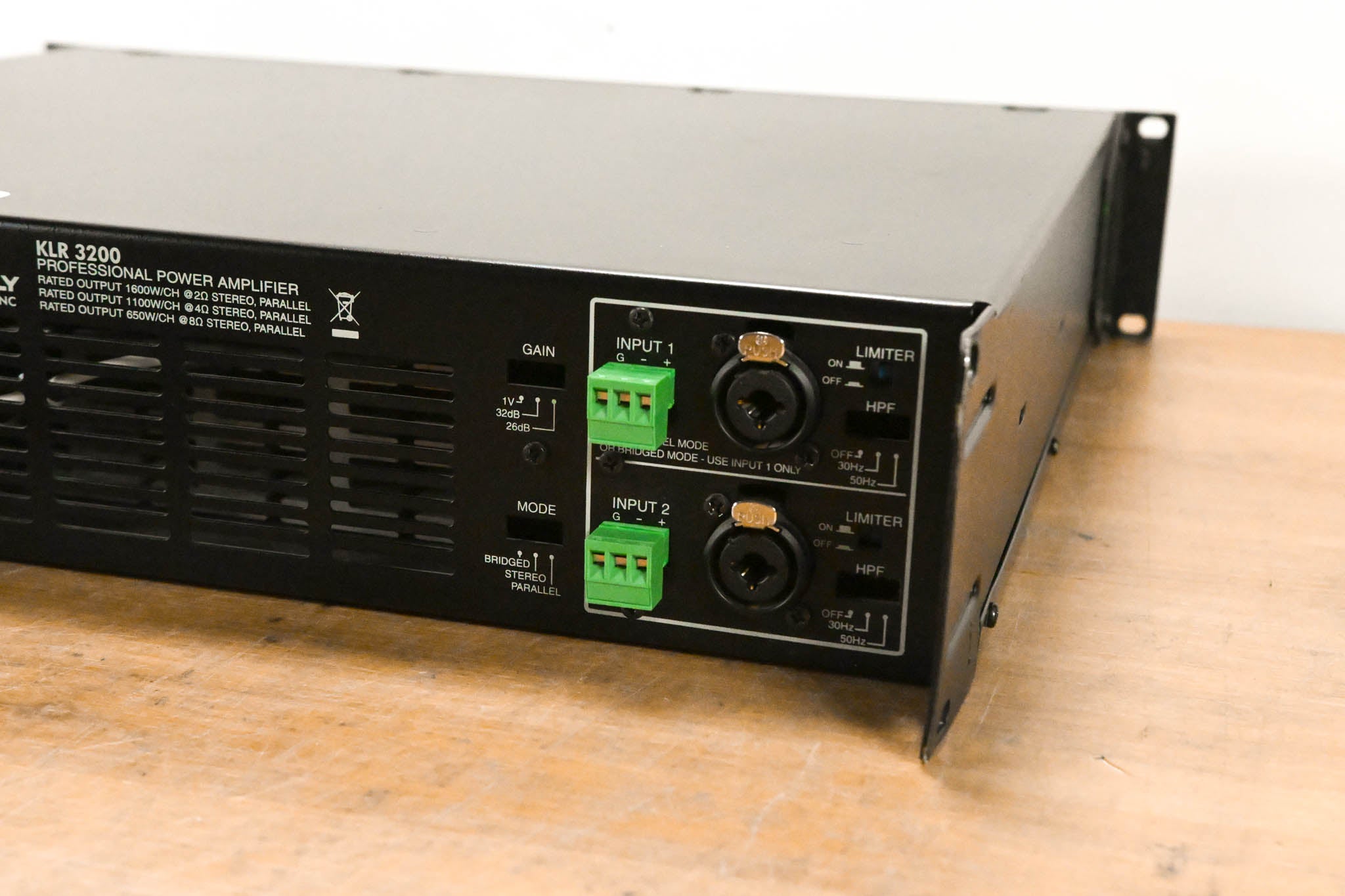 Ashly KLR-3200 Dual-Channel 1,600W Power Amplifier