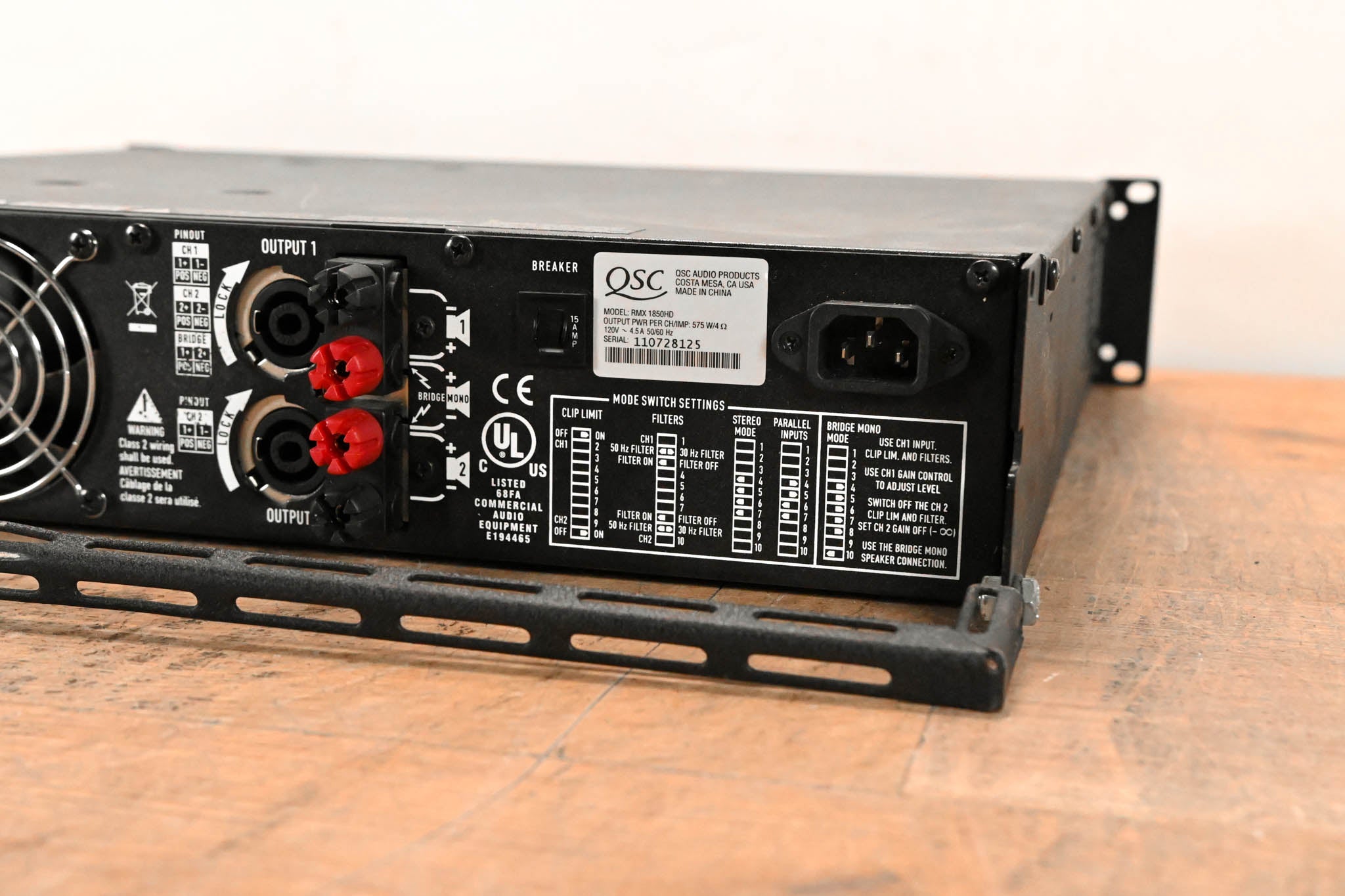 QSC RMX1850HD 2-Channel Power Amplifier