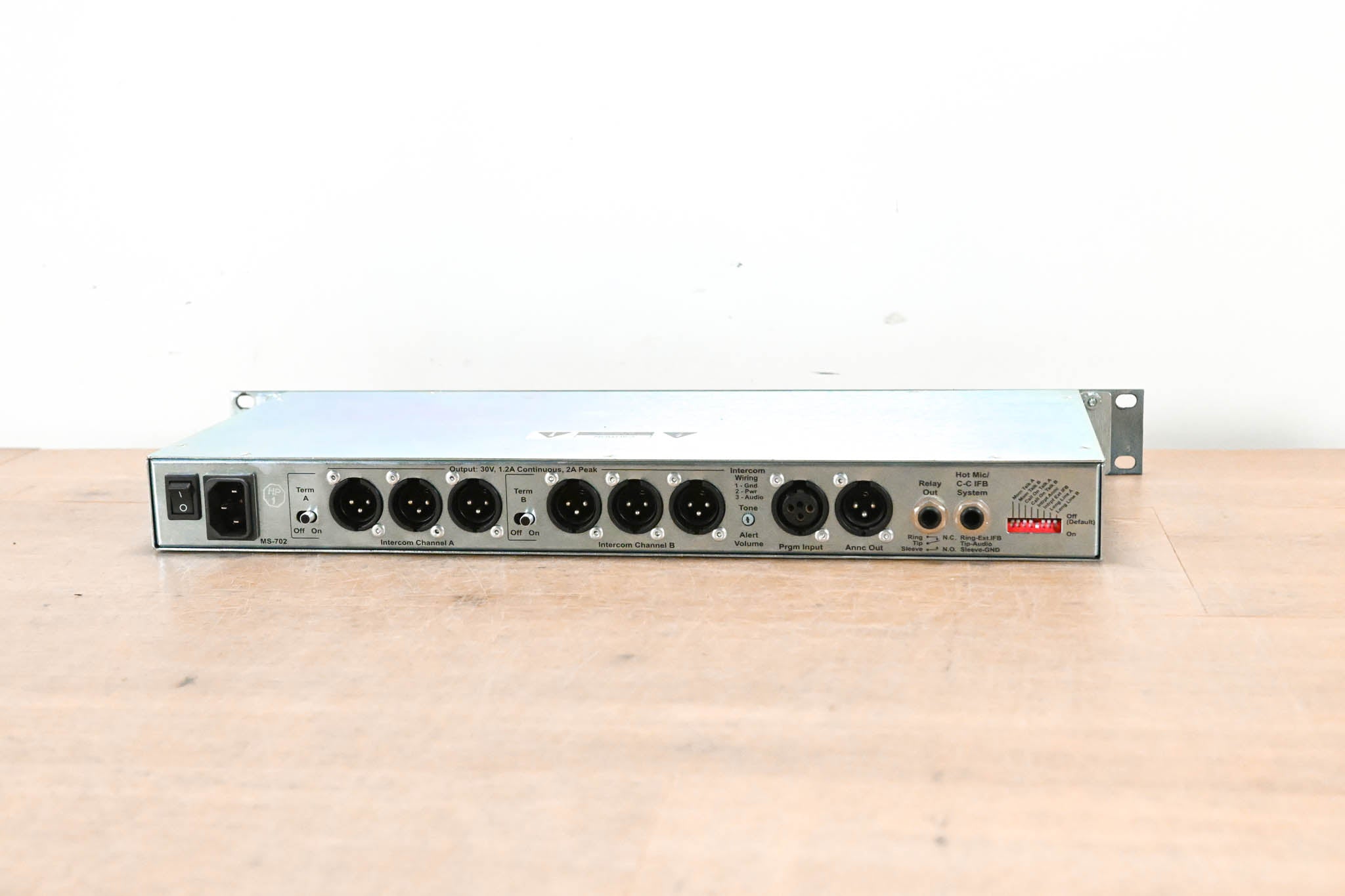 Clear-Com MS-702 2-Channel 1RU Intercom Main Station