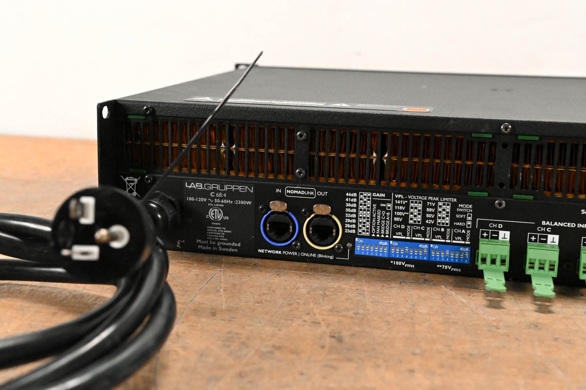 Lab Gruppen C 68:4 6800W Four-Channel Power Amplifier
