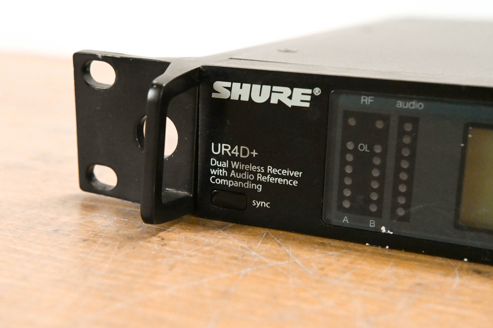 Shure UR4D+ Dual-Channel UHF Wireless Receiver - H4 Band: 518-578 MHz