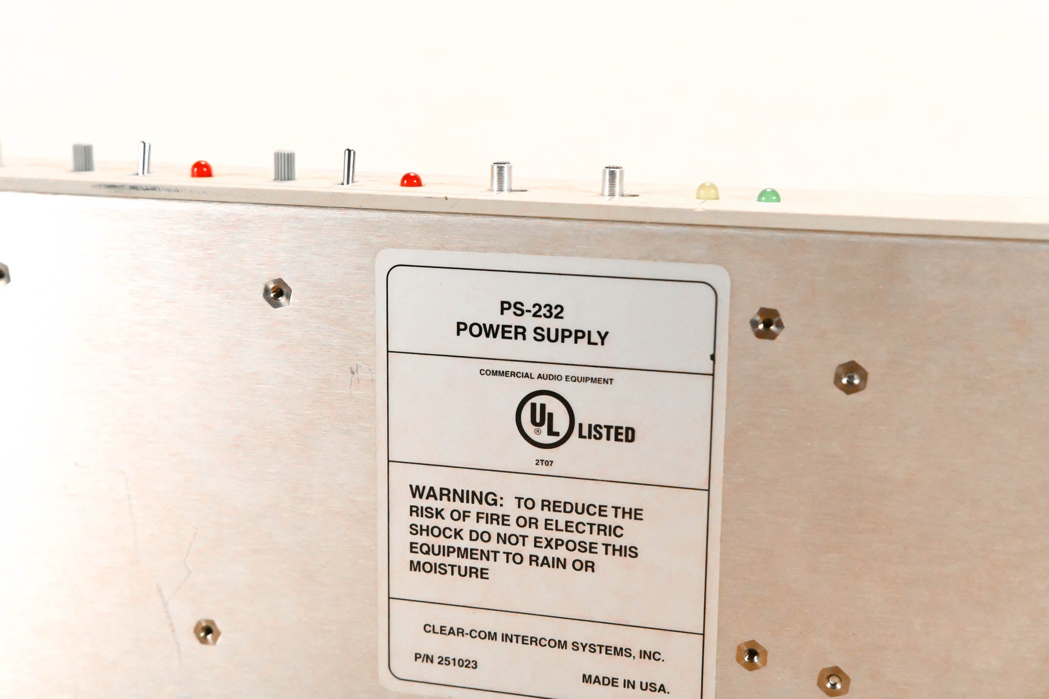 Clear-Com PS-232 Two-Channel Intercom Power Supply
