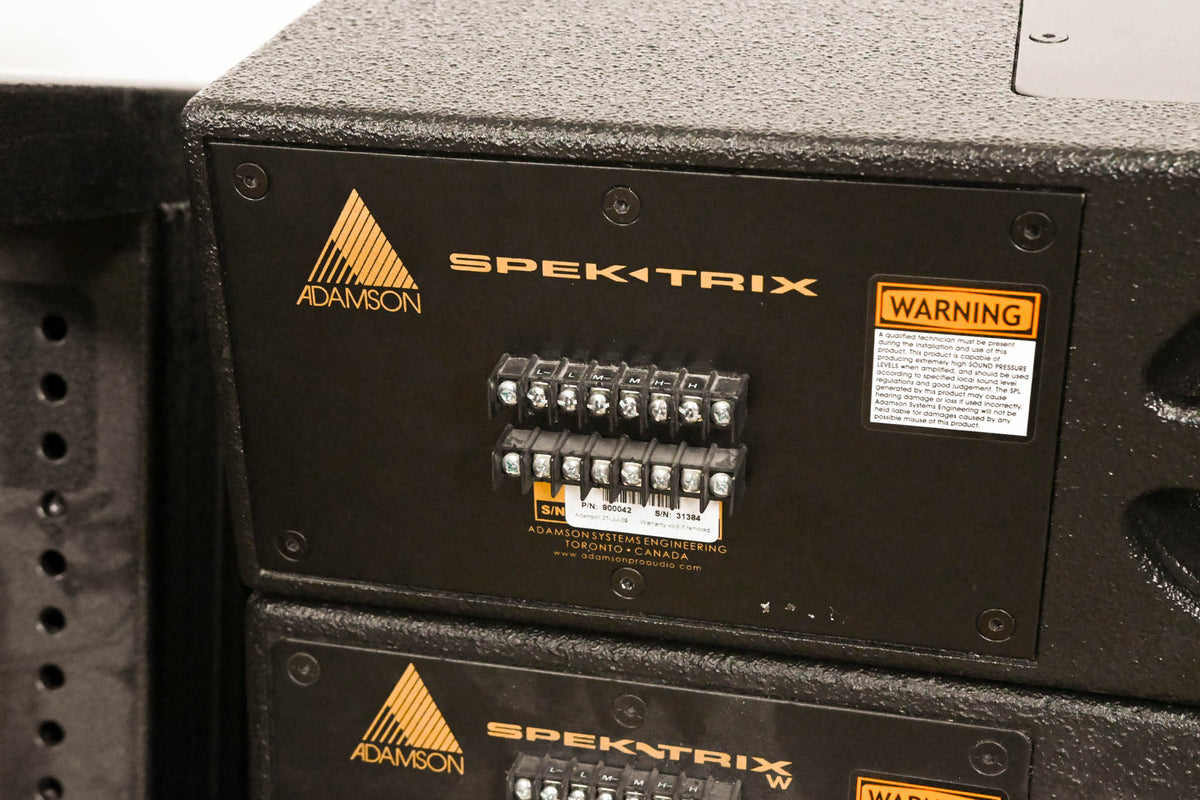 Adamson SpekTrix Line Array Package (2x SpekTrix, 4x Wave) w/ Cases
