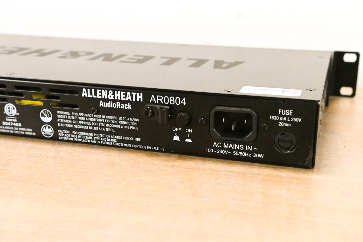 Allen & Heath AR84 8in / 4out Expansion AudioRack for GLD and Qu Mixers