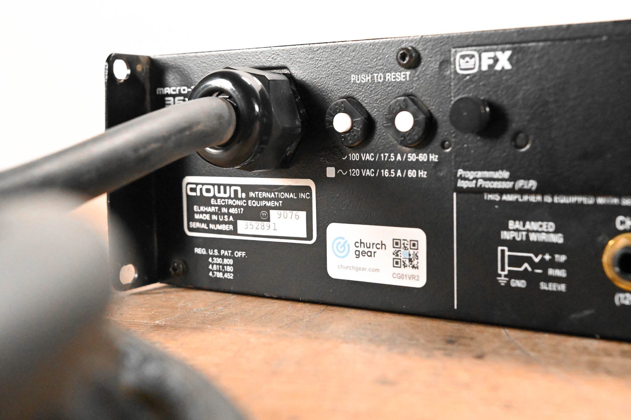 Crown Macro-Tech 36x12 2-Channel Power Amplifier