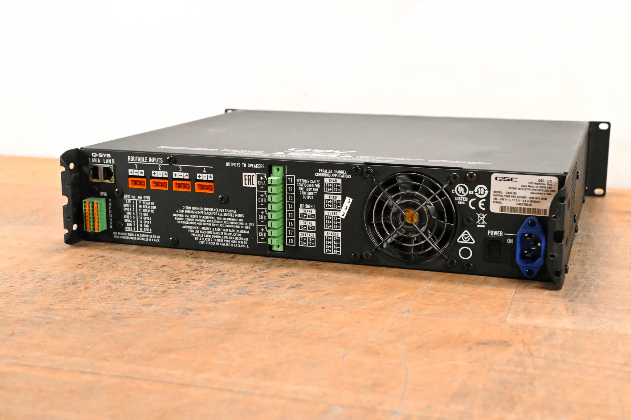 QSC CXD4.5Q 4-Channel Network Amplifier