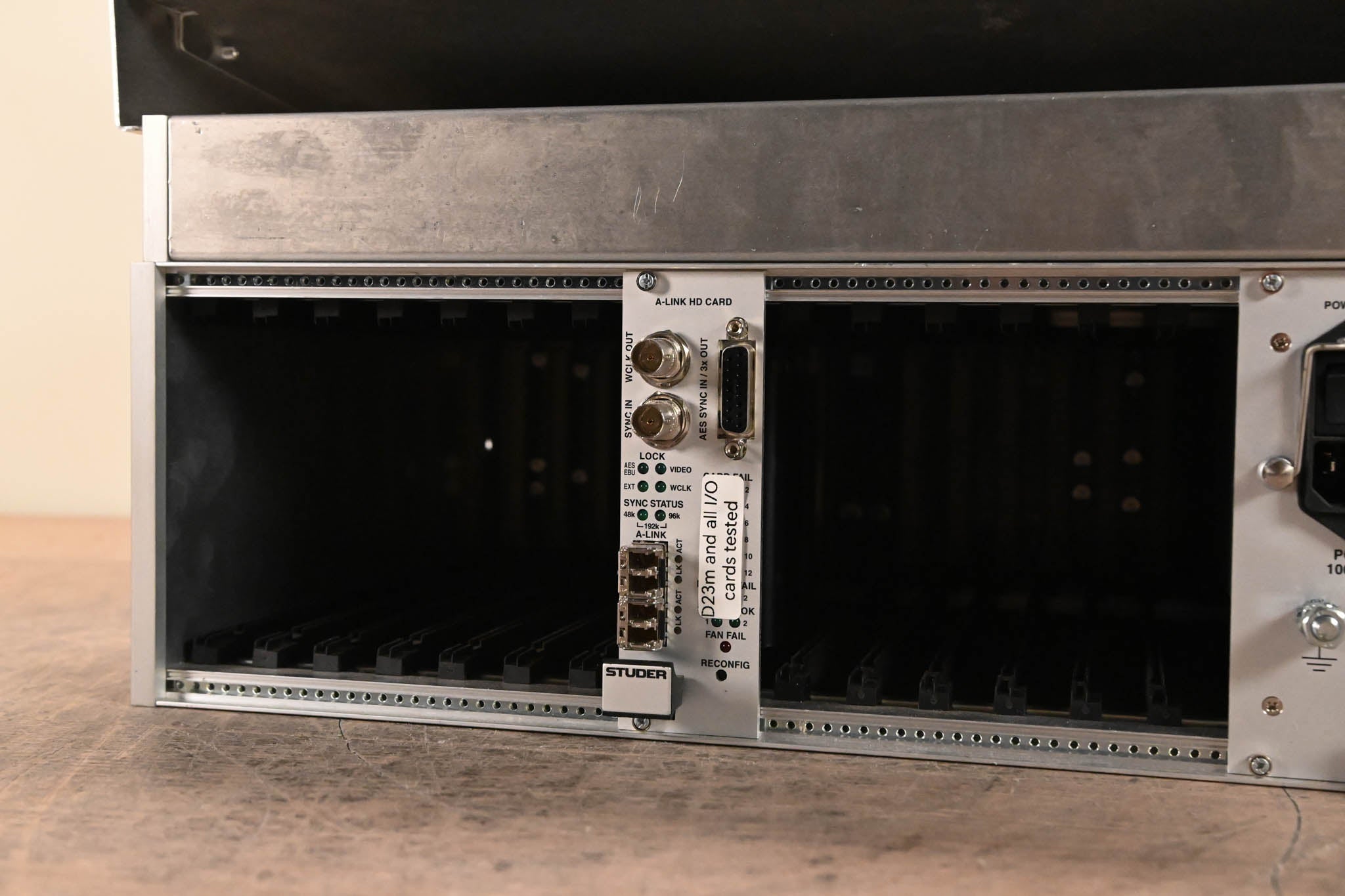 Studer D23m I/O System w/ A-Link HD Card, Fan Module, and Filter Module