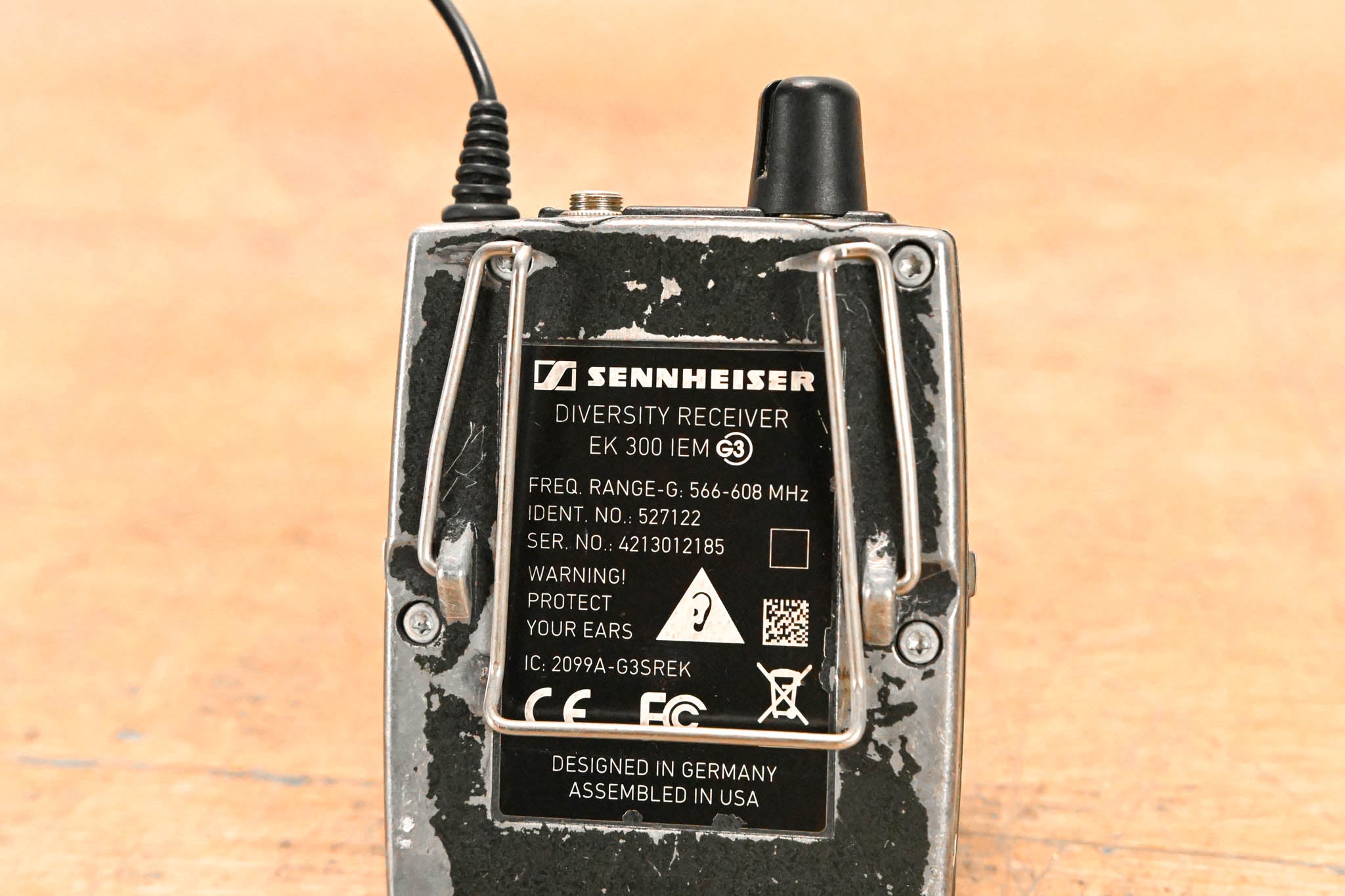 Sennheiser EK 300 IEM G3 Wireless Bodypack Receiver G Range: 566-608 MHz
