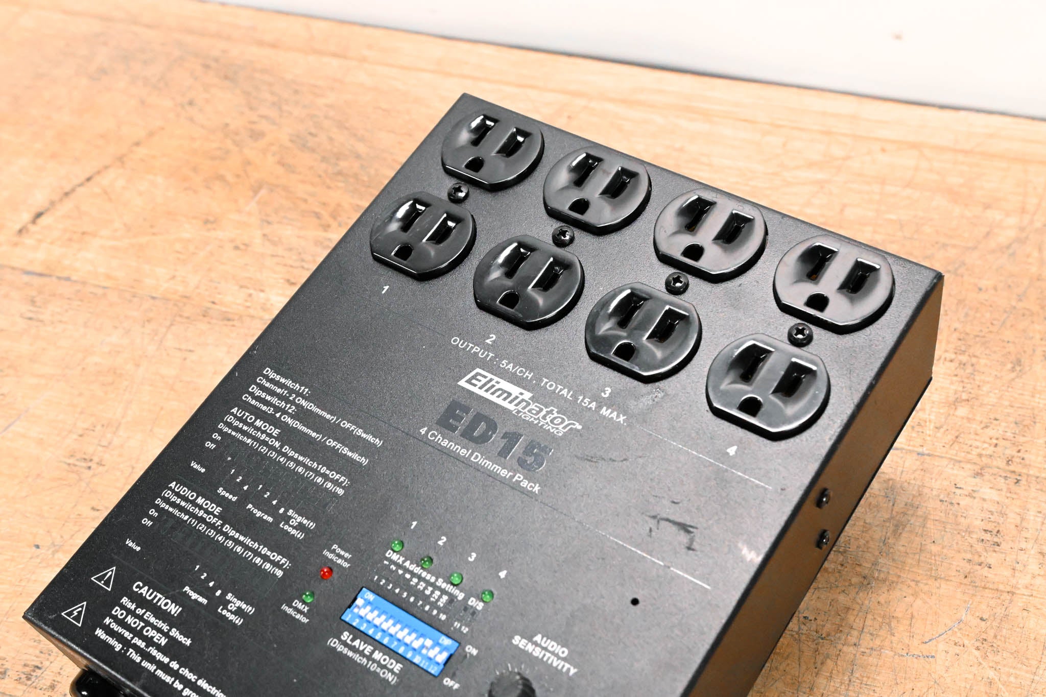 Eliminator Lighting ED15 4-Channel Dimmer Pack