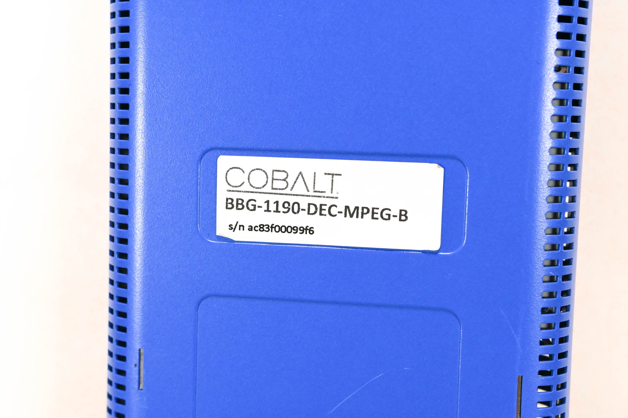 Cobalt BBG-1190-DEC-MPEG-B Broadcast Video Decoder