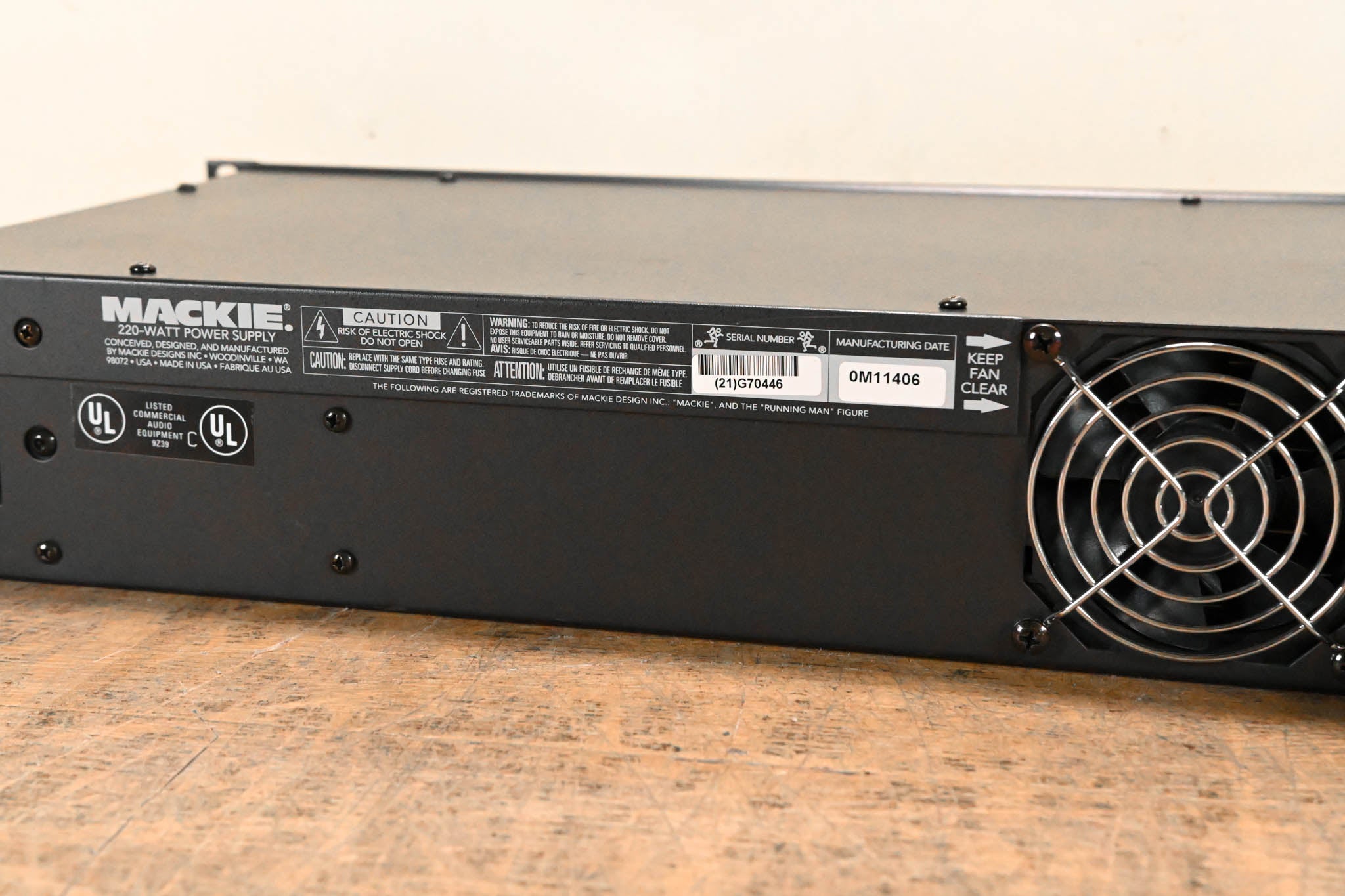 Mackie 220-Watt Power Supply For 8-Bus Mixers