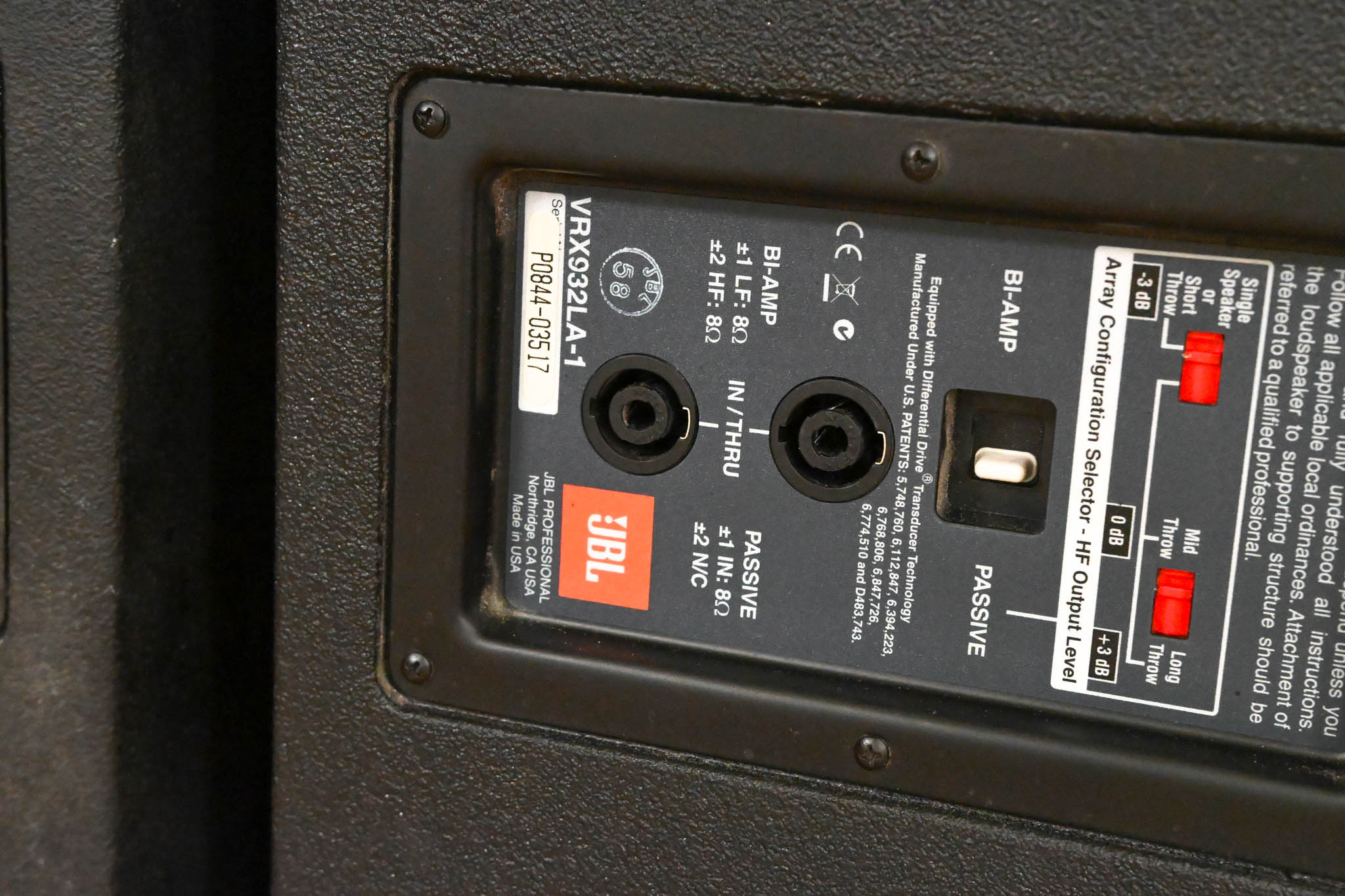 JBL VRX932LA-1 12" Two-Way Line Array Loudspeaker System (PAIR)