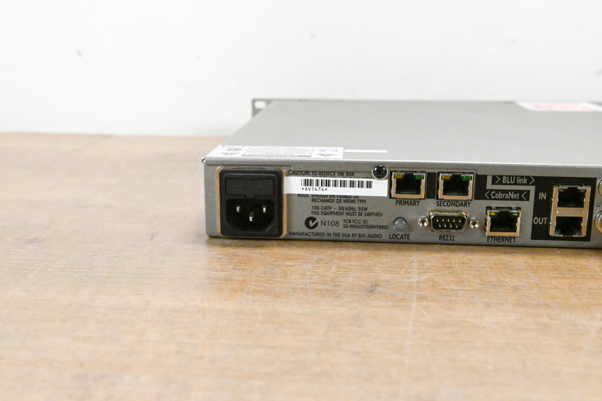 BSS London BLU-800 Signal Processor with BLU link and CobraNet