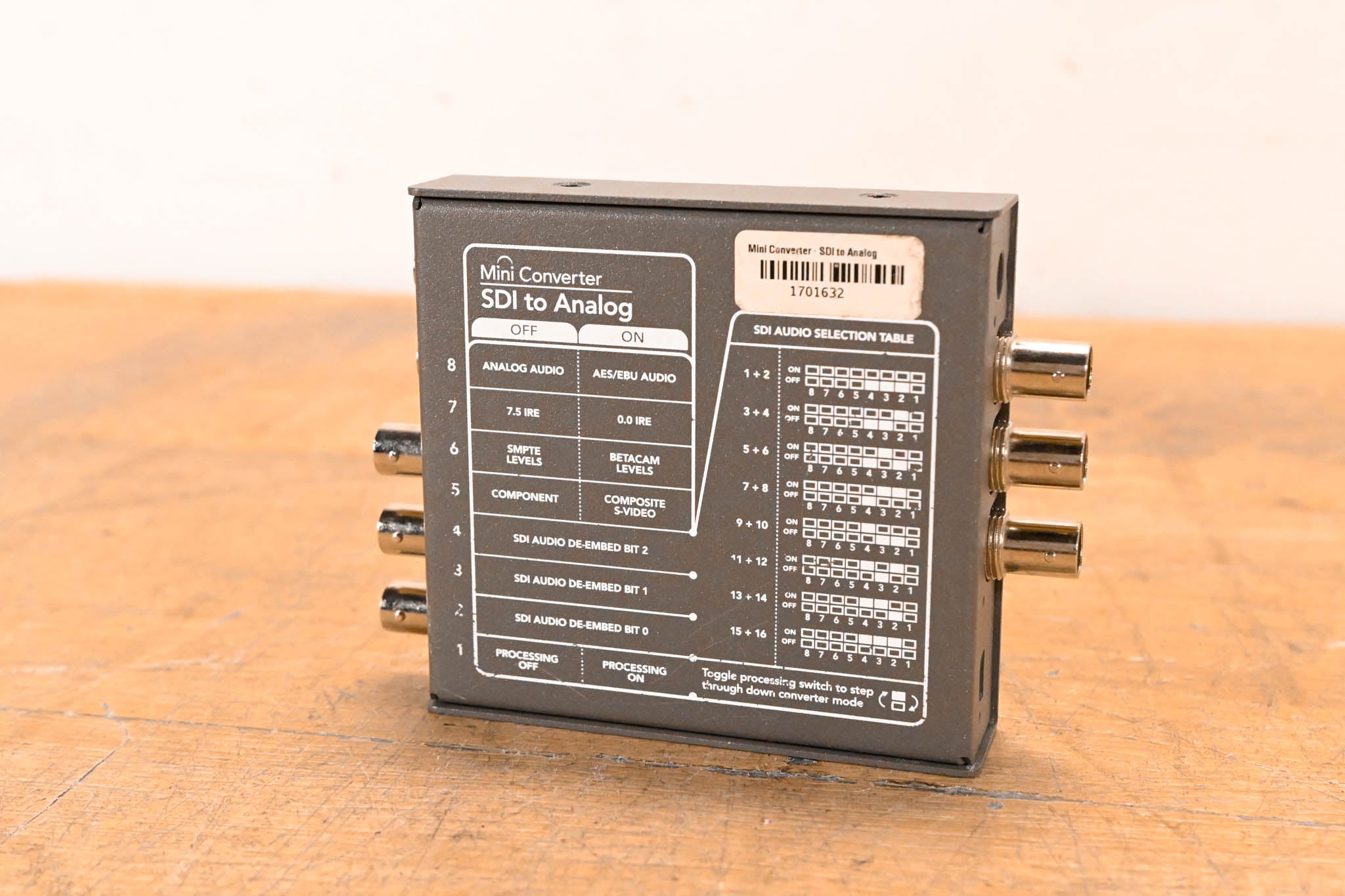 Blackmagic Design Mini Converter SDI to Analog (NO POWER SUPPLY)