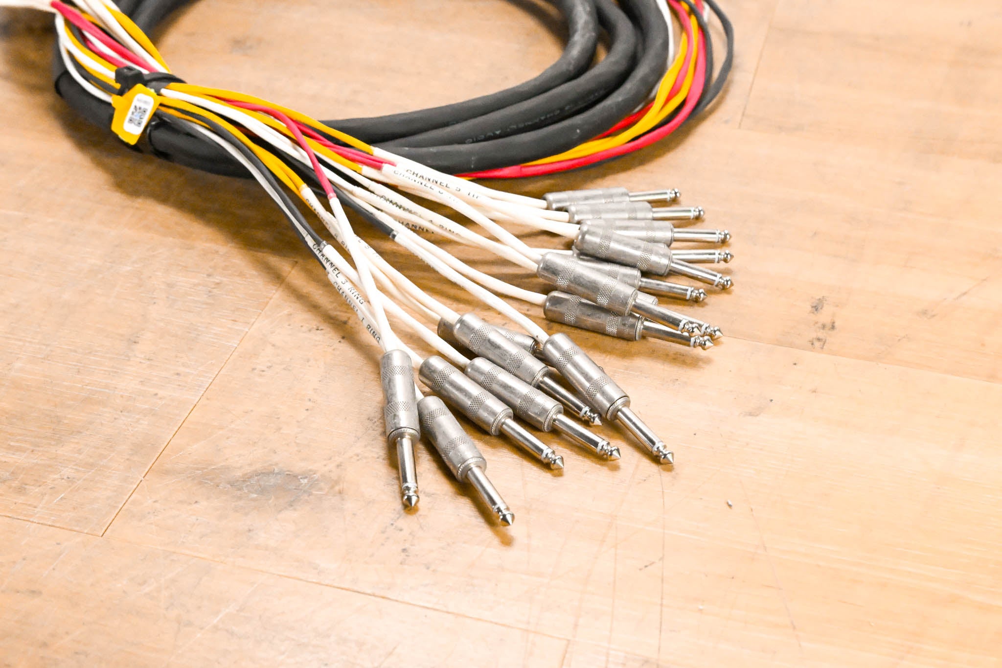Rapco 8-Channel 1/4" TRS to Dual 1/4" TS Insert Snake -  20'