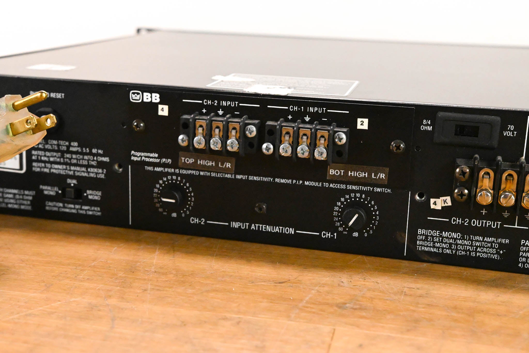 Crown Com-Tech 400 2-Channel Power Amplifier