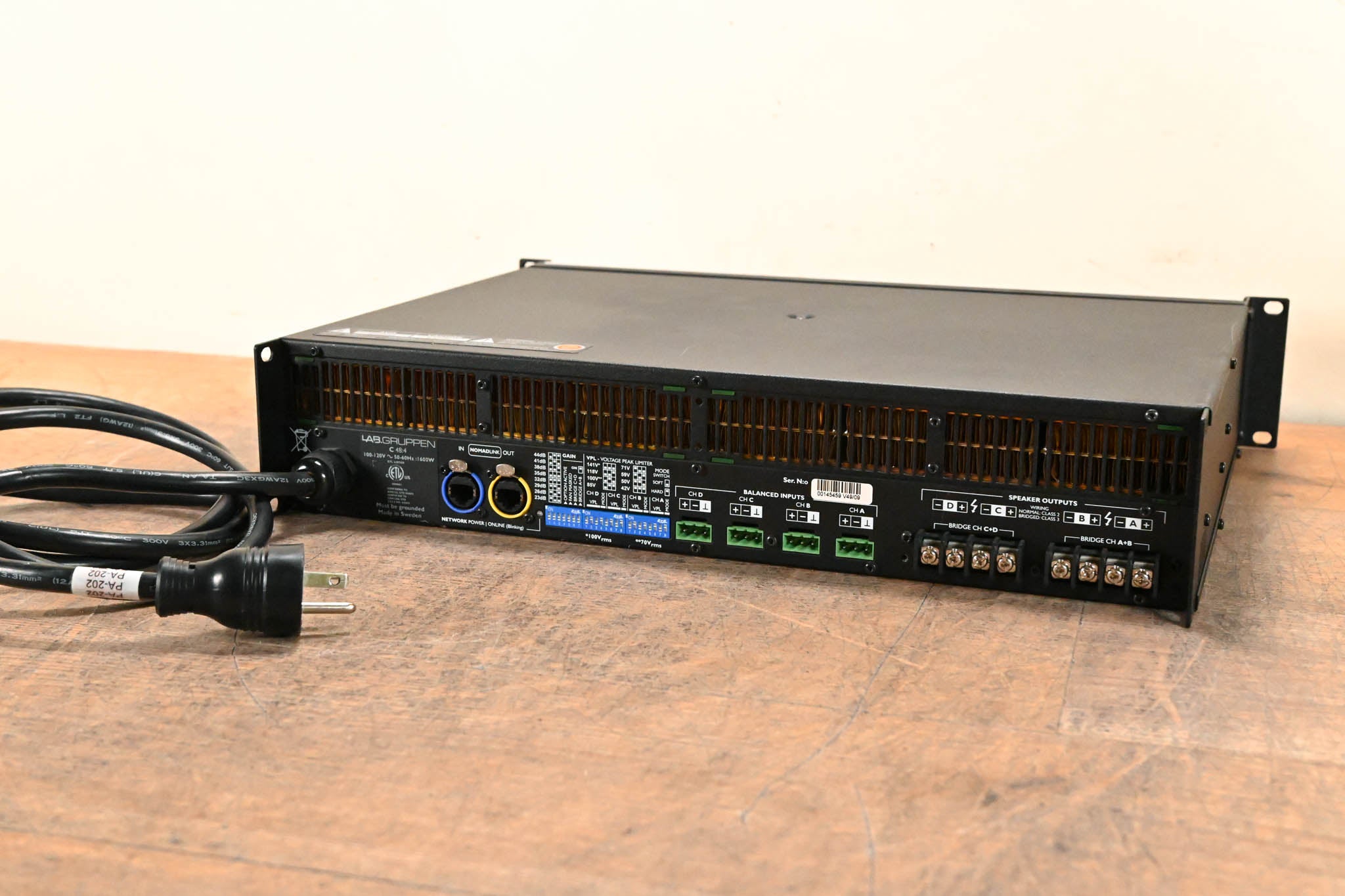 Lab Gruppen C 48:4 4800W 4-Channel Power Amplifier