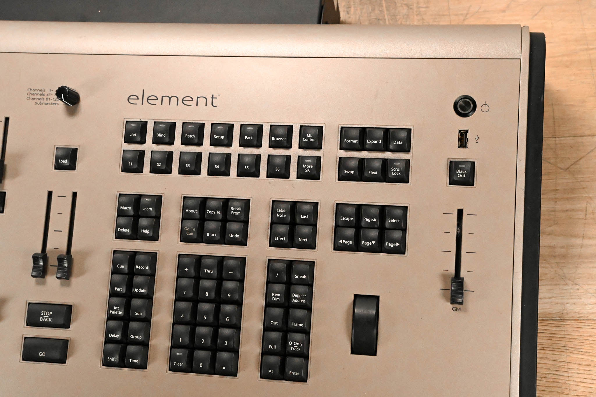 ETC Element 40-Fader 250-Channel Lighting Control Console