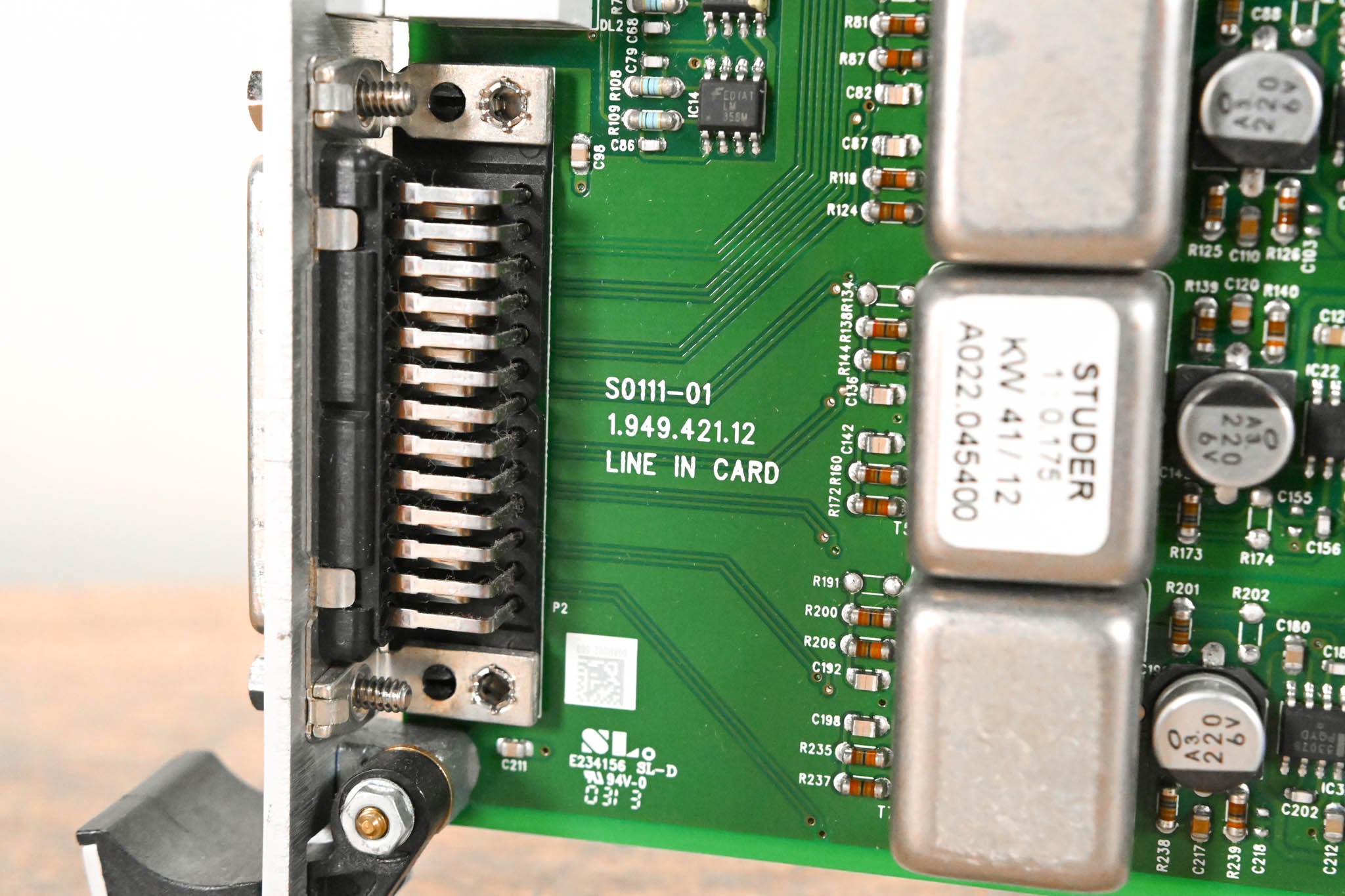 Studer 8-Channel Analog Line In Card for D21m & D23m Modular I/O Systems