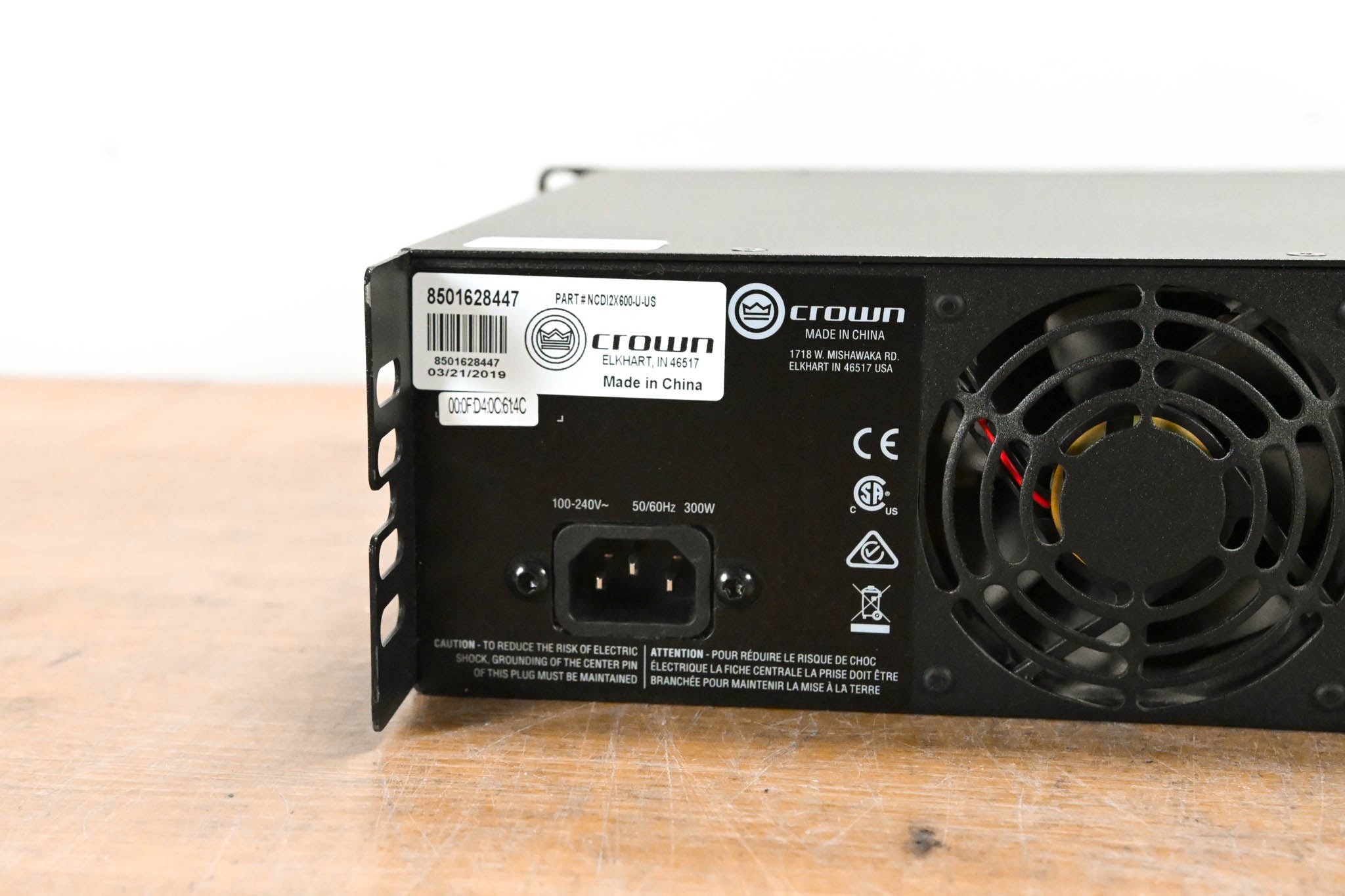 Crown CDi 2|600 2-Channel DriveCore Series Power Amplifier (600W)