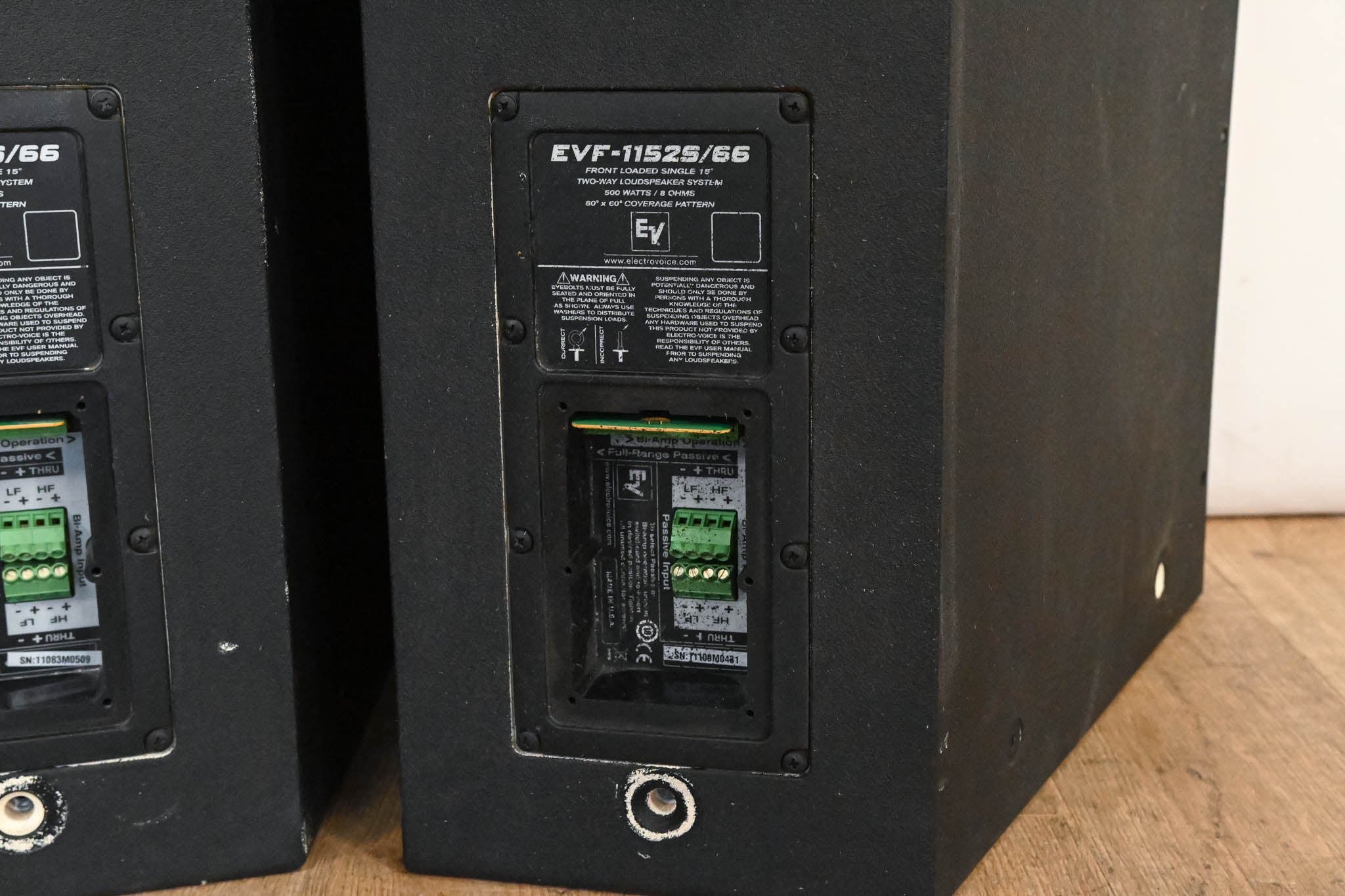 Electro-Voice (EV) EVF-1152S/66 15" 2-Way Passive Speakers (PAIR)