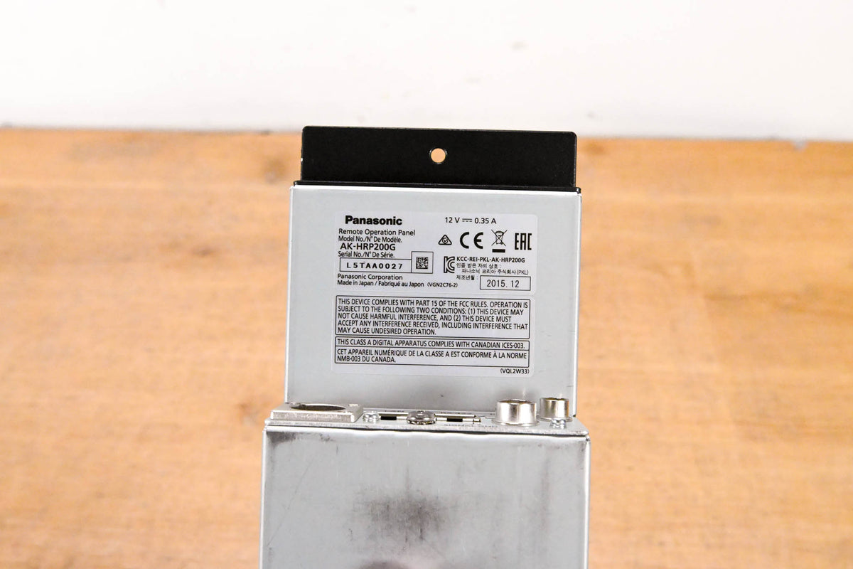 Panasonic AK-HRP200G Remote Operation Panel