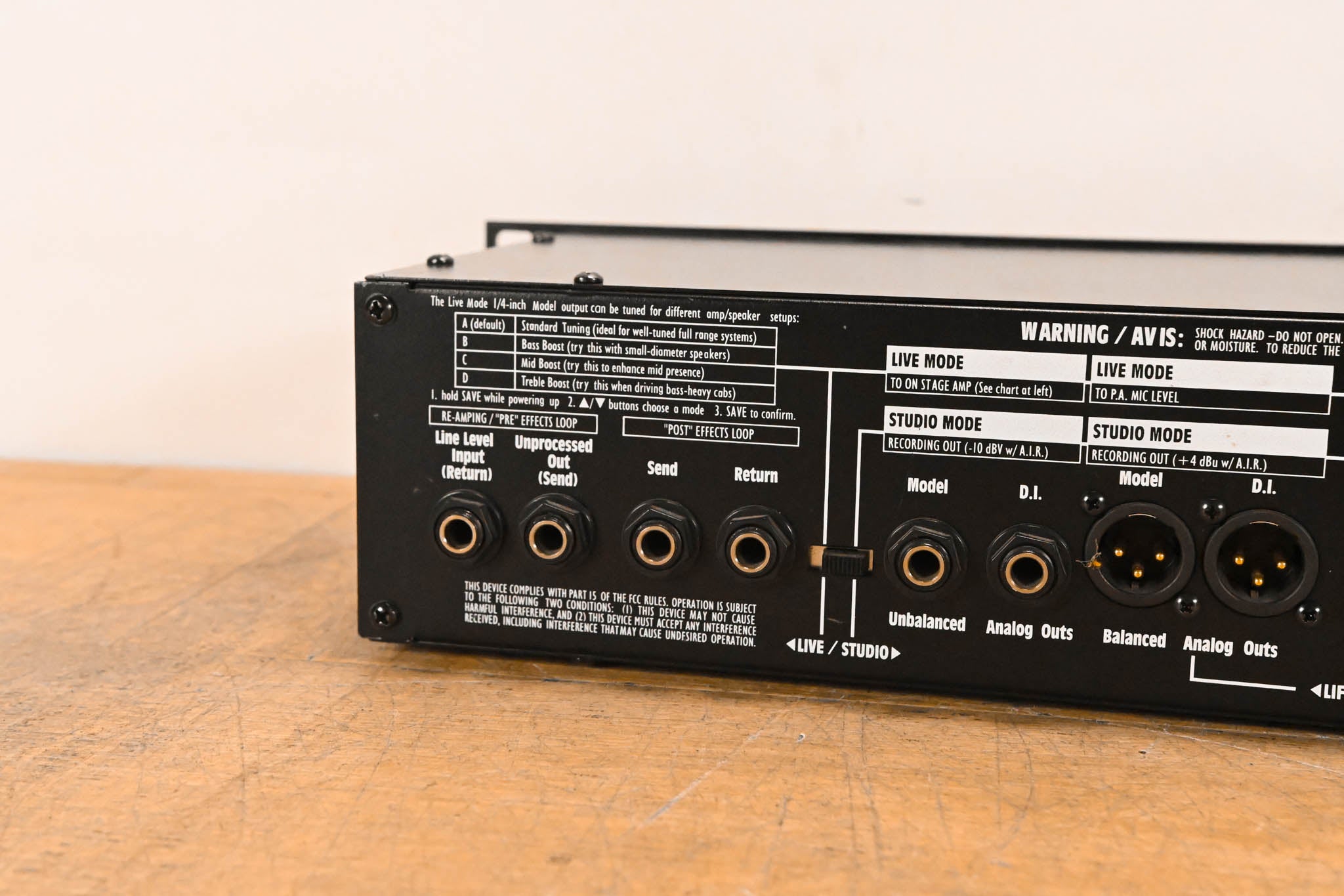 Line 6 Bass POD Pro Rackmount Multi-Effect and Amp Modeler