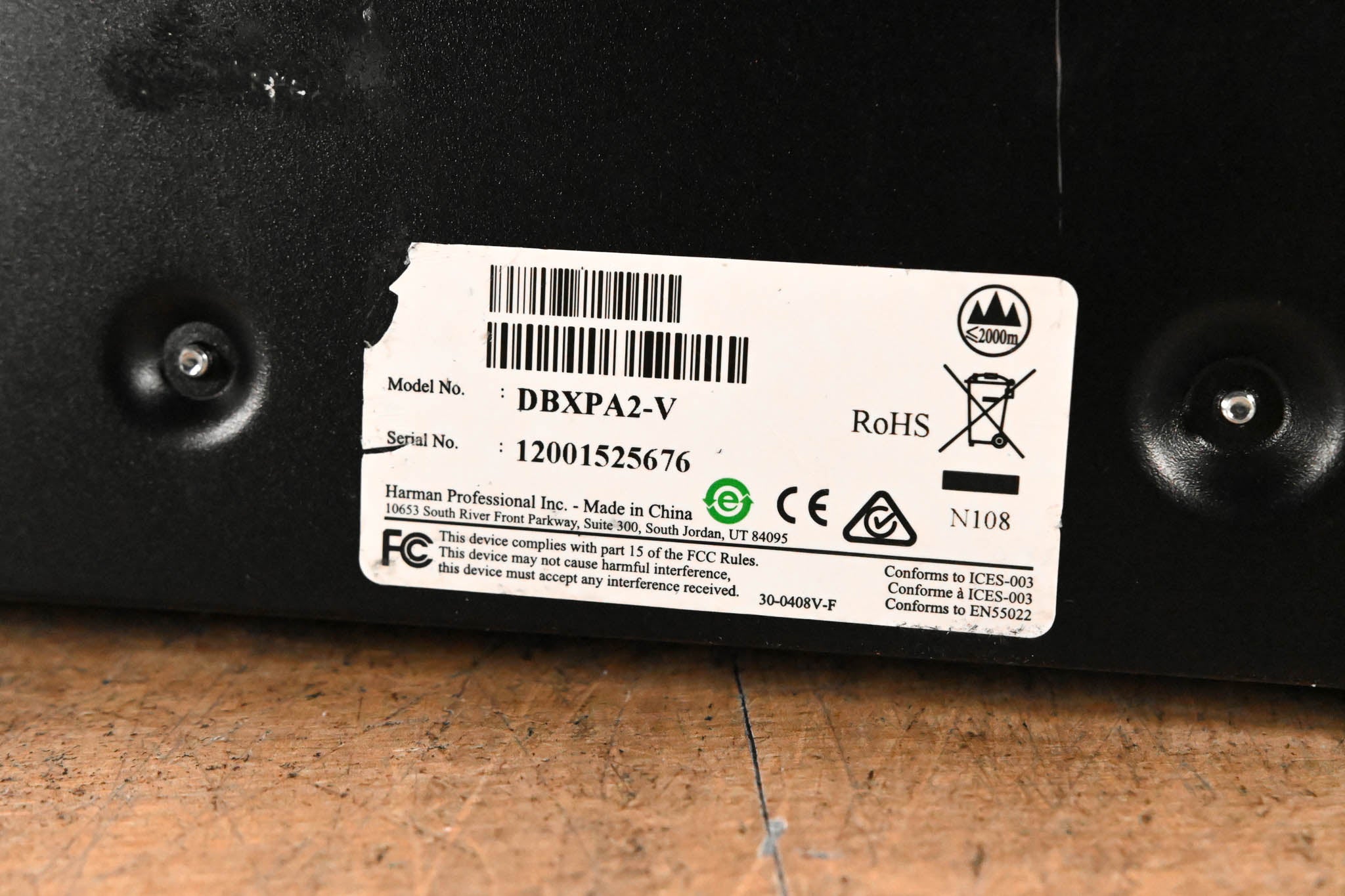 dbx DriveRack PA2 Complete Loudspeaker Management System