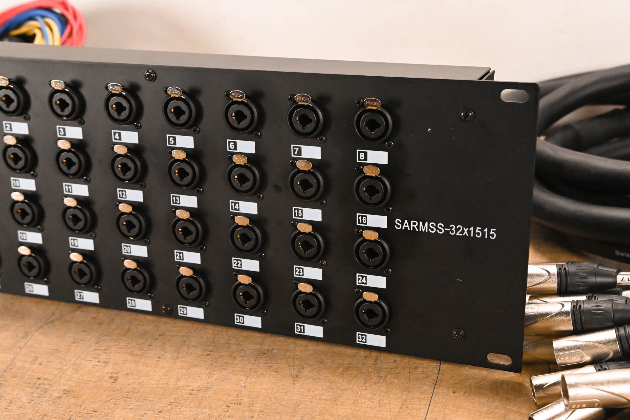 Seismic Audio SARMSS-32x1515 - 32-CH XLR TRS Combo Splitter Snake Cable