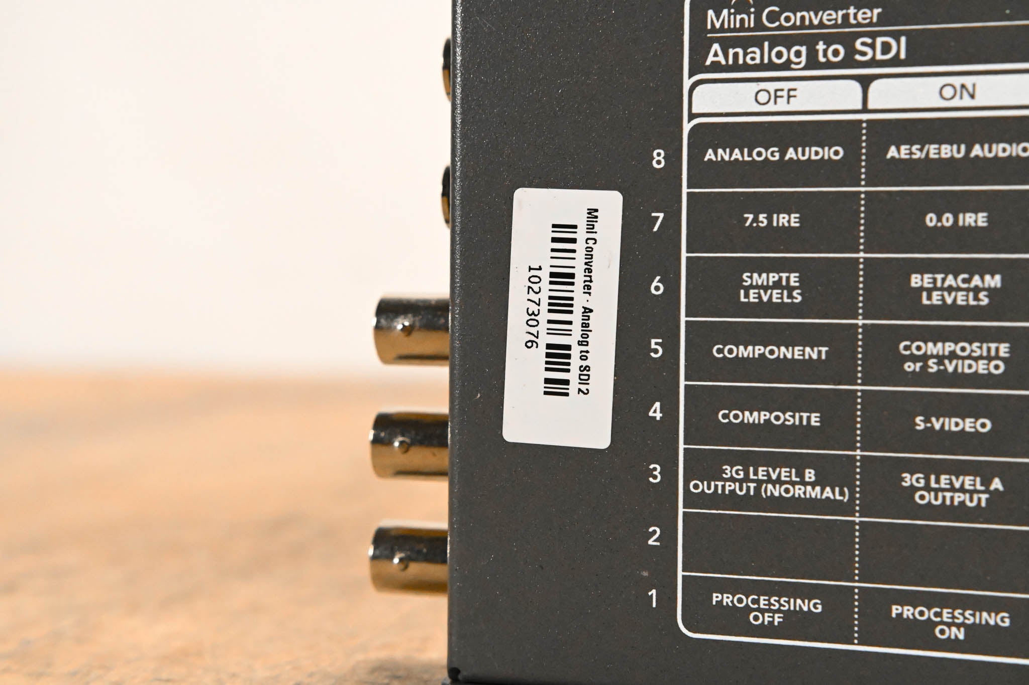 Blackmagic Design Mini Converter Analog to SDI (NO POWER SUPPLY