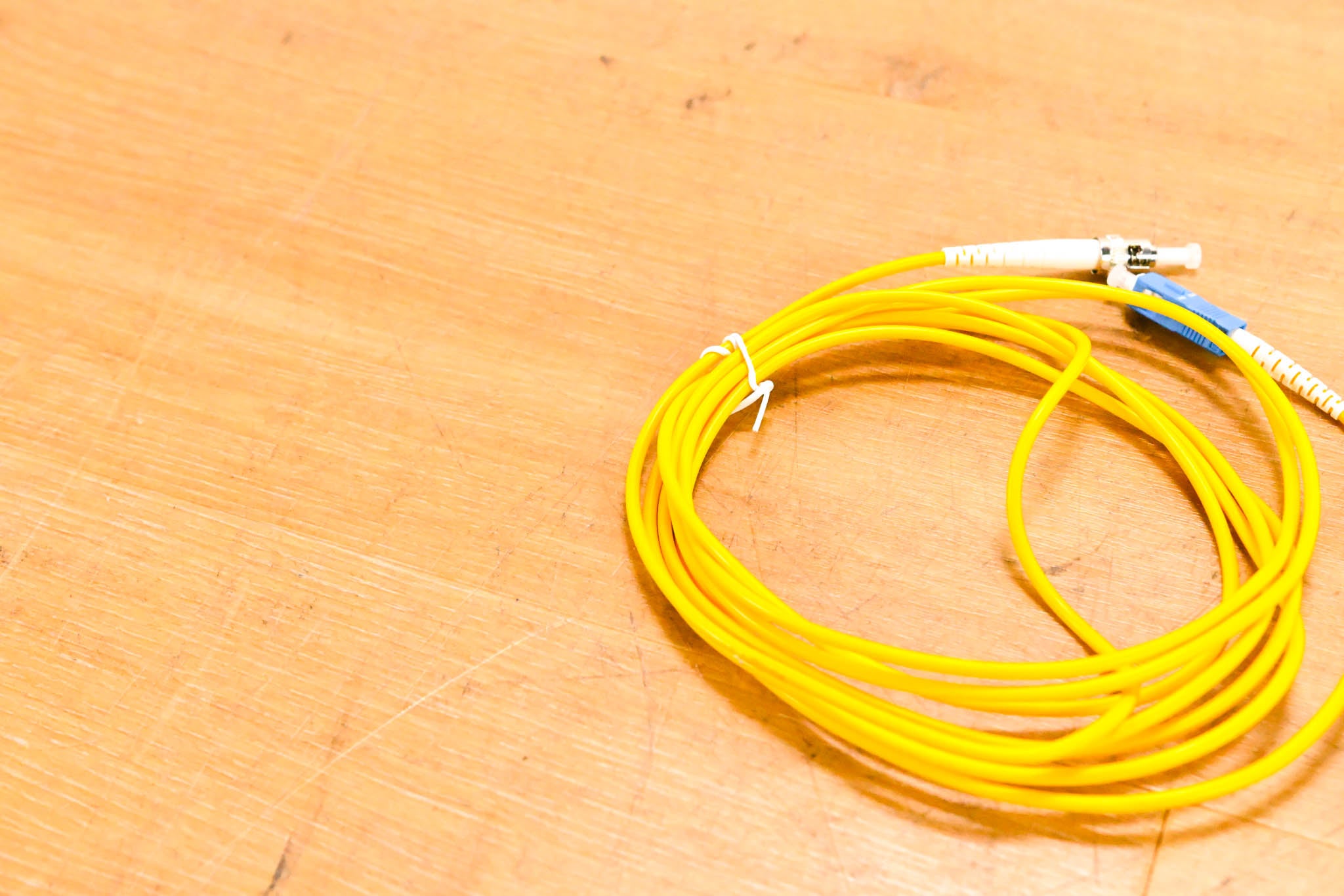 Unbranded SC-ST Simplex Single Mode Fiber Optic Patch Cable - 10'