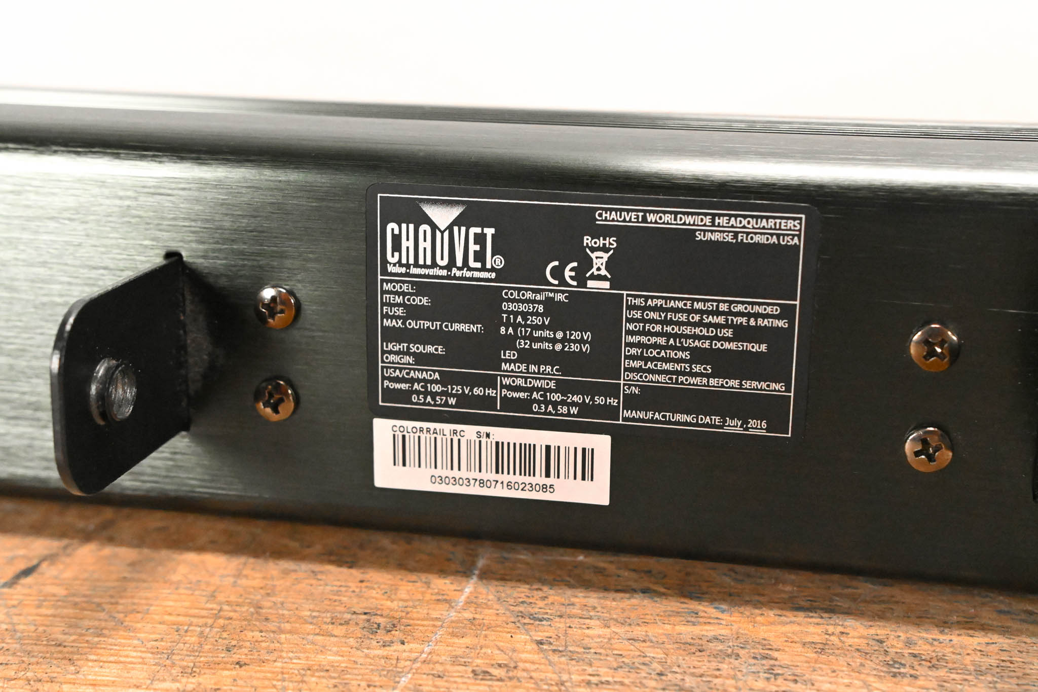 Chauvet COLORrail IRC 320x0.25W RGB LED Strip Light