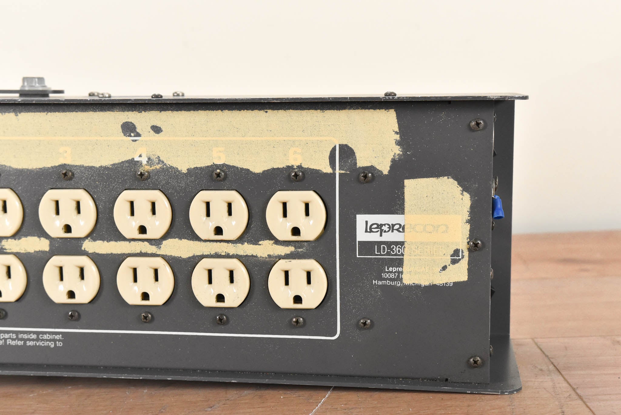 Leprecon LD-360-DMX-HP 6-Channel Edison DMX Dimmer Pack