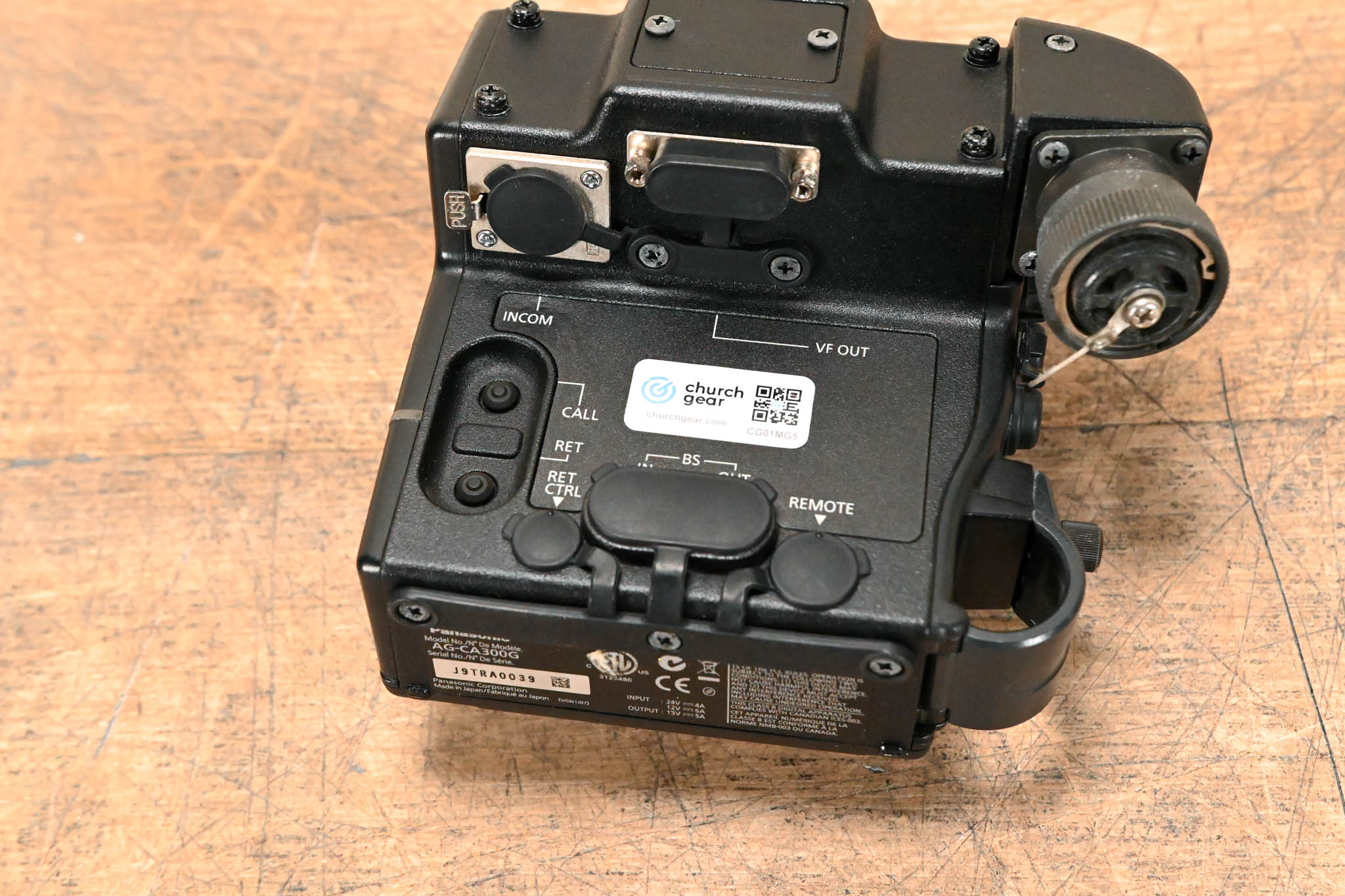 Panasonic AG-CA300G Camera Studio Adapter
