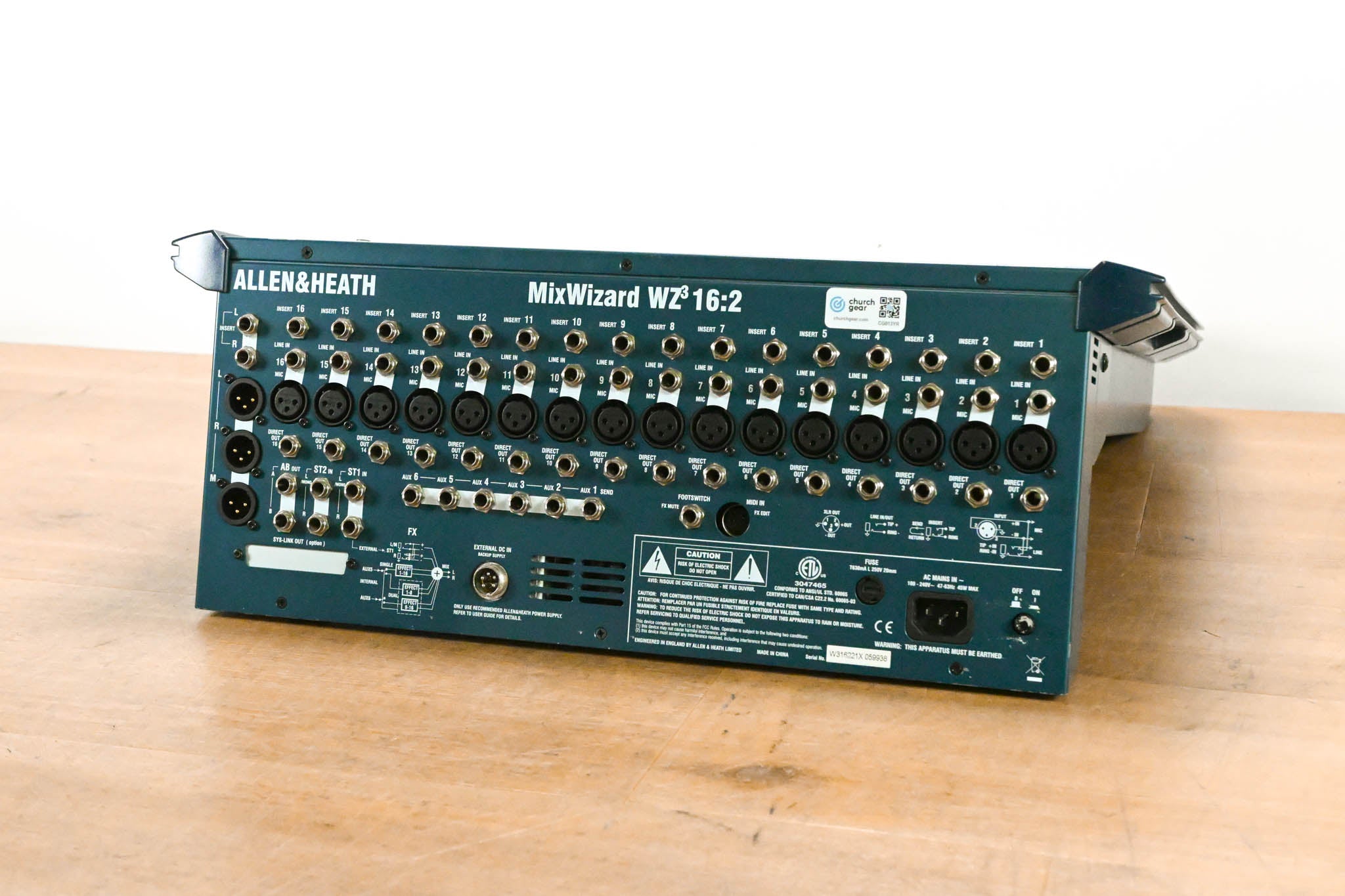 Allen & Heath MixWizard WZ3 16:2 16-Channel Analog Mixer