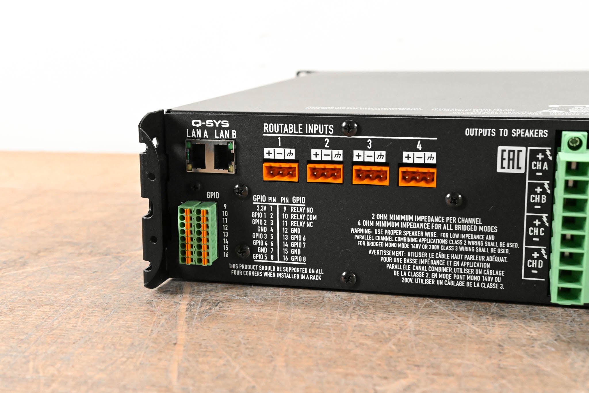 QSC CXD4.5 4-Channel Installation Power Amplifier with DSP