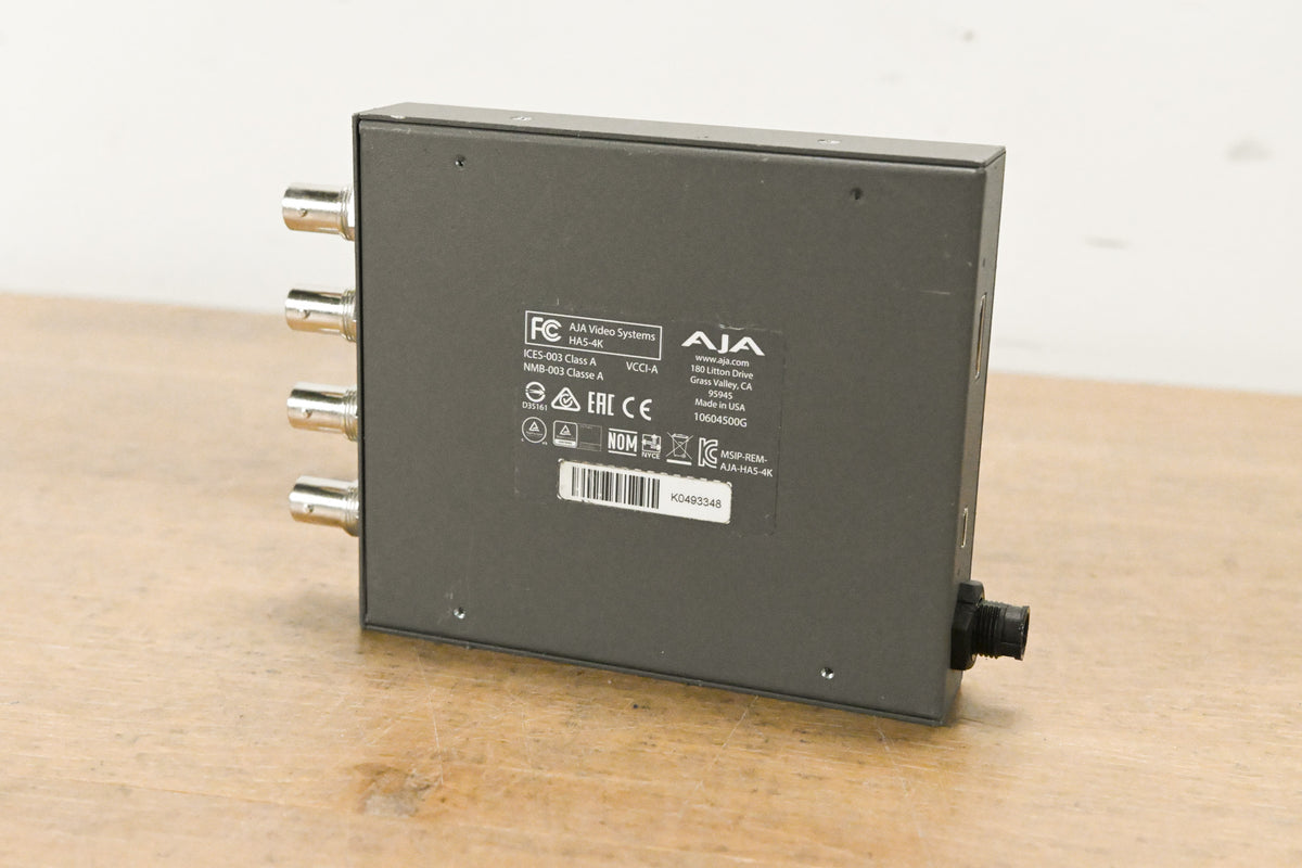AJA HA5-4K 4K HDMI to 4K SDI Mini Converter (NO POWER SUPPLY)