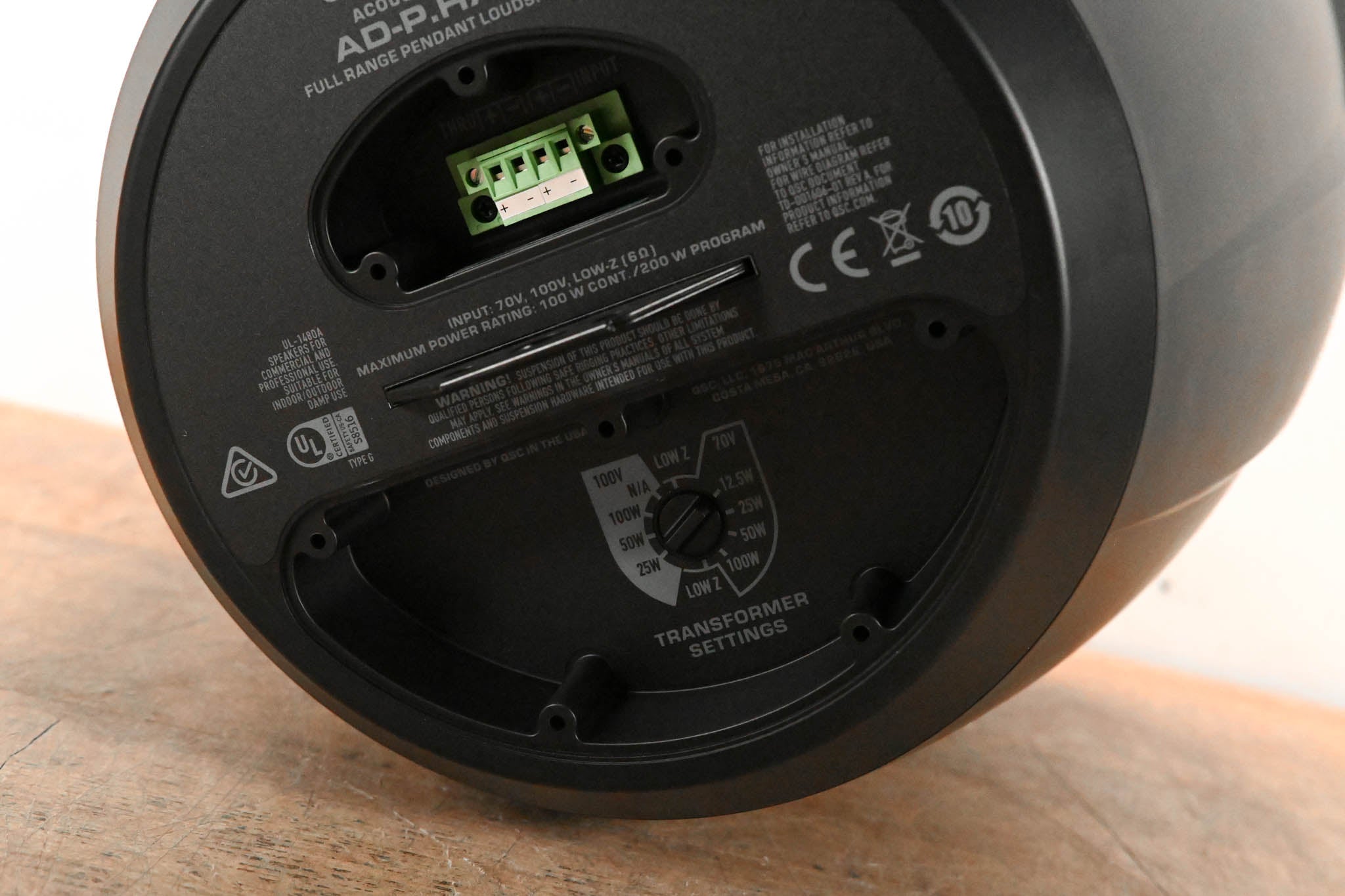 QSC AD-P.Halo Integrated SUB/SAT Pendant Loudspeaker System