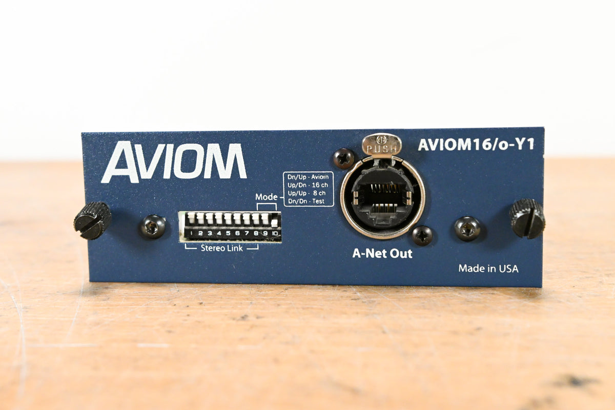 Aviom 16/o-Y1 A-Net Card for Yamaha Digital Products