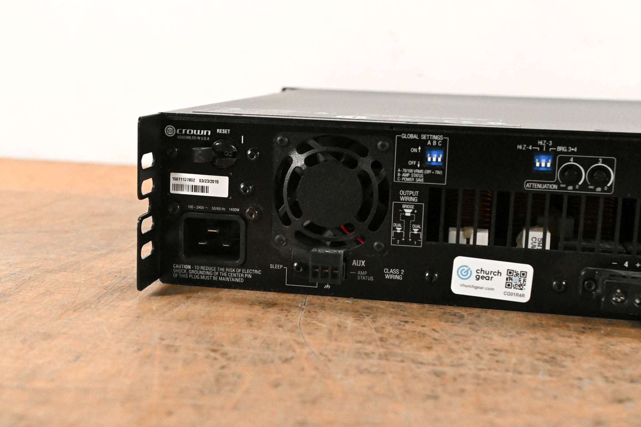 Crown DCi 4|1250 Four-Channel Power Amplifier CG01R4R